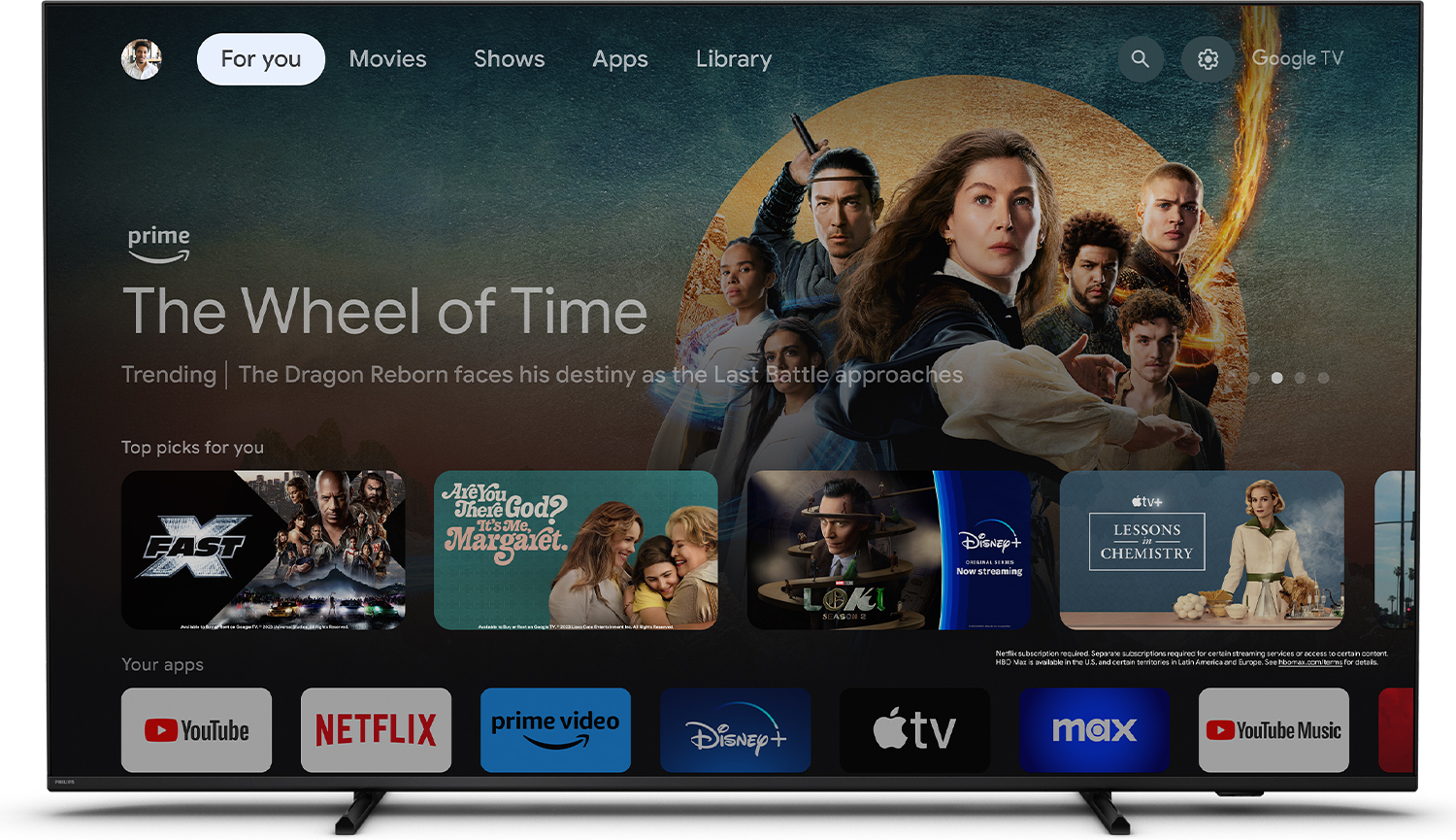 Philips 55" PML8709 – 4K QD Mini-LED Google TV