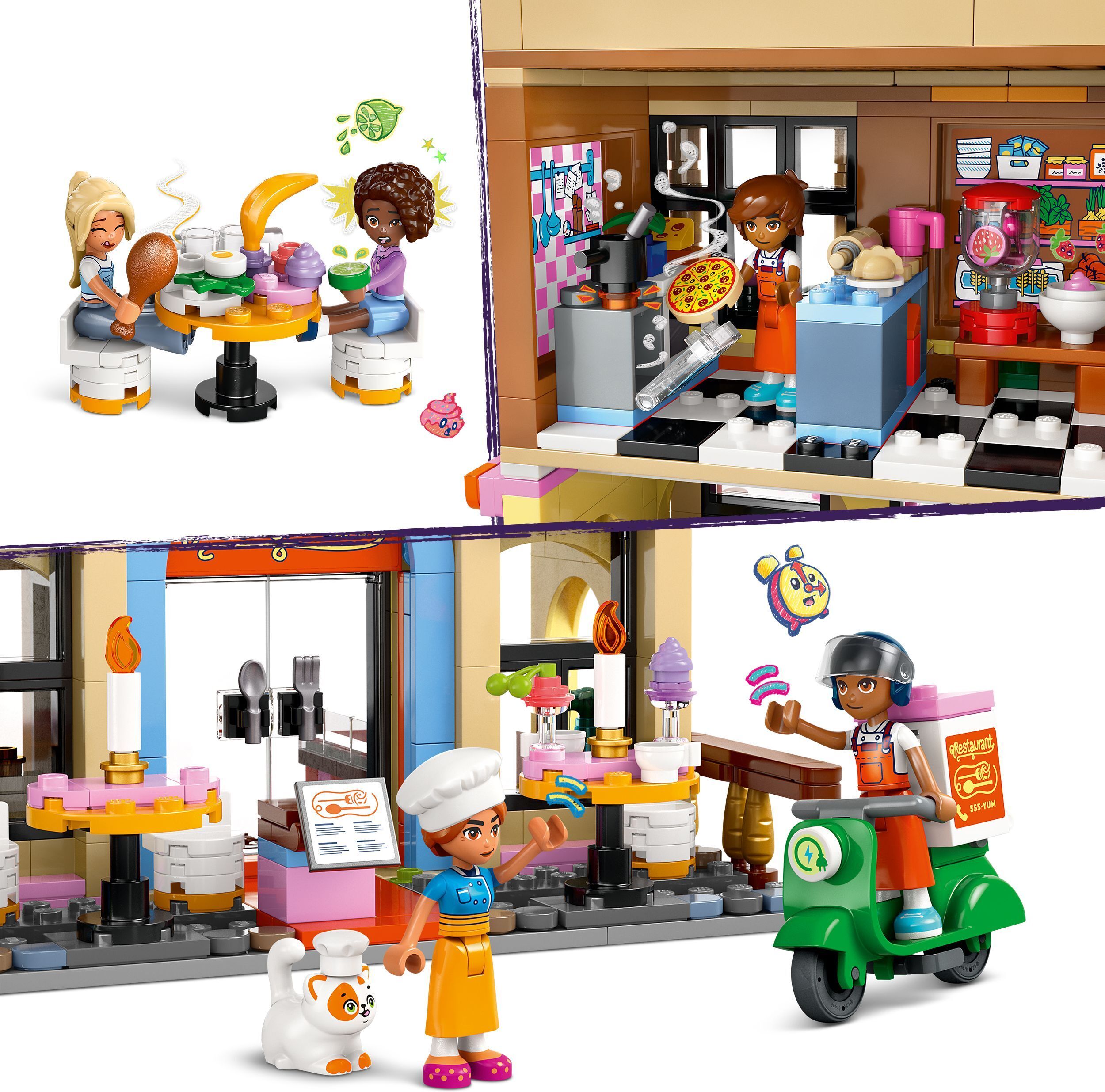 LEGO Friends 42655 – Ravintola-alan oppilaitos