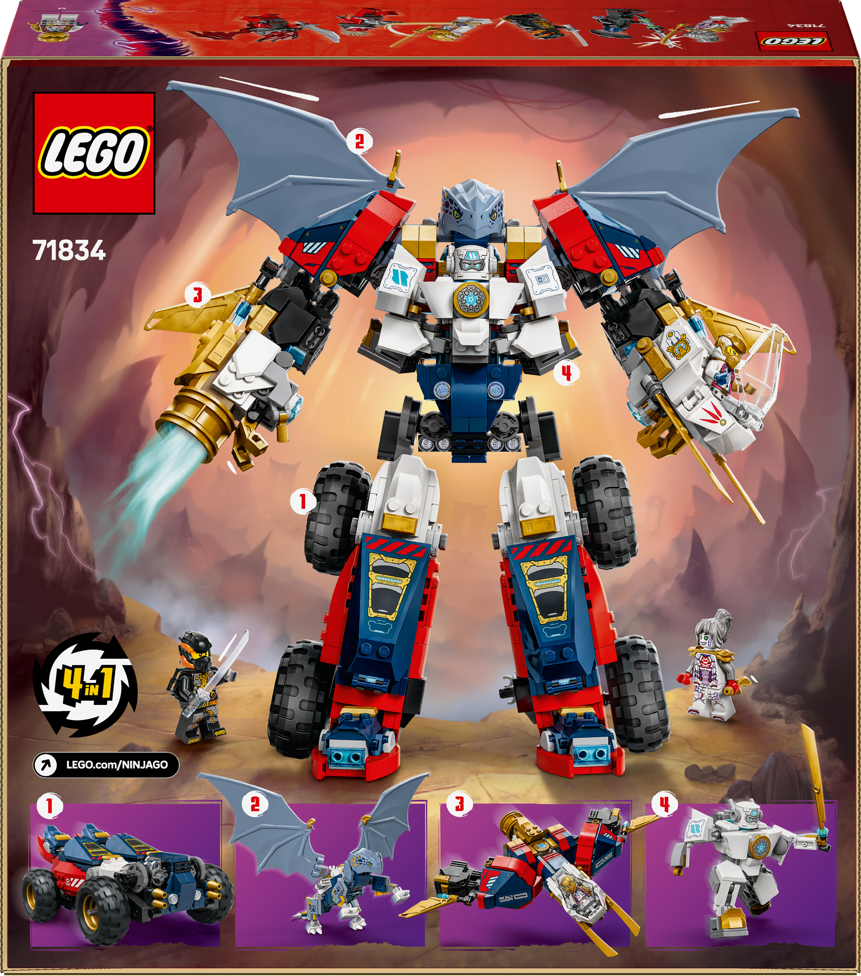 LEGO Ninjago 71834 – Zanen ultrayhdistelmärobotti