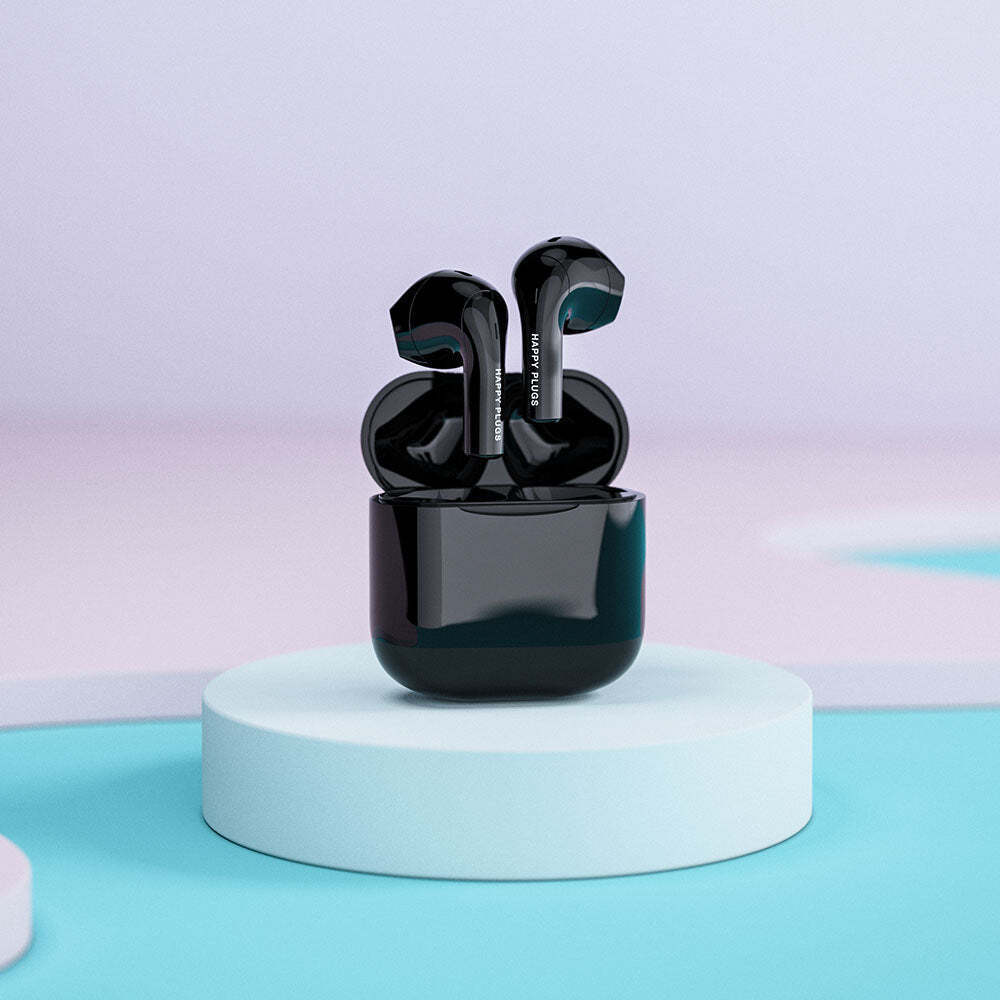 Happy Plugs Joy -nappikuulokkeet, musta