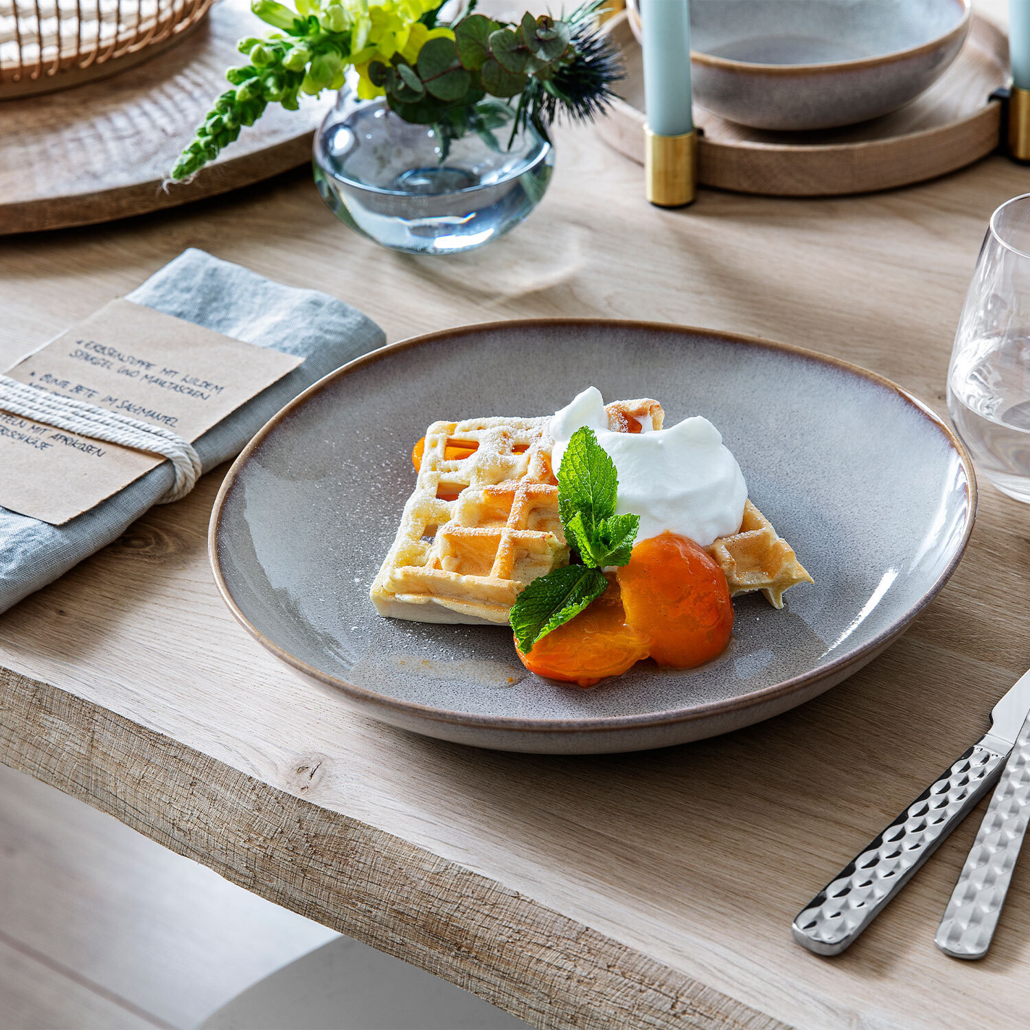 Villeroy & Boch Lave Beige -kulho, laakea, 28 cm