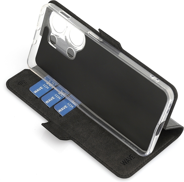 Wave BookCase -suojakotelo, OnePlus Nord 3 5G, musta