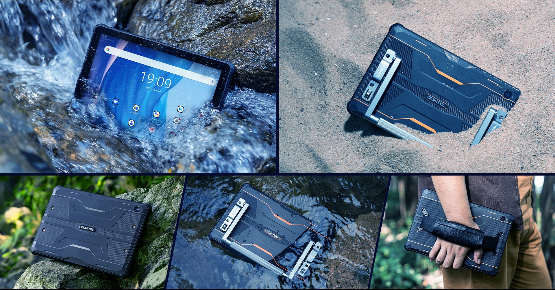 Oukitel RT6 Android-tablet Dual-SIM, musta