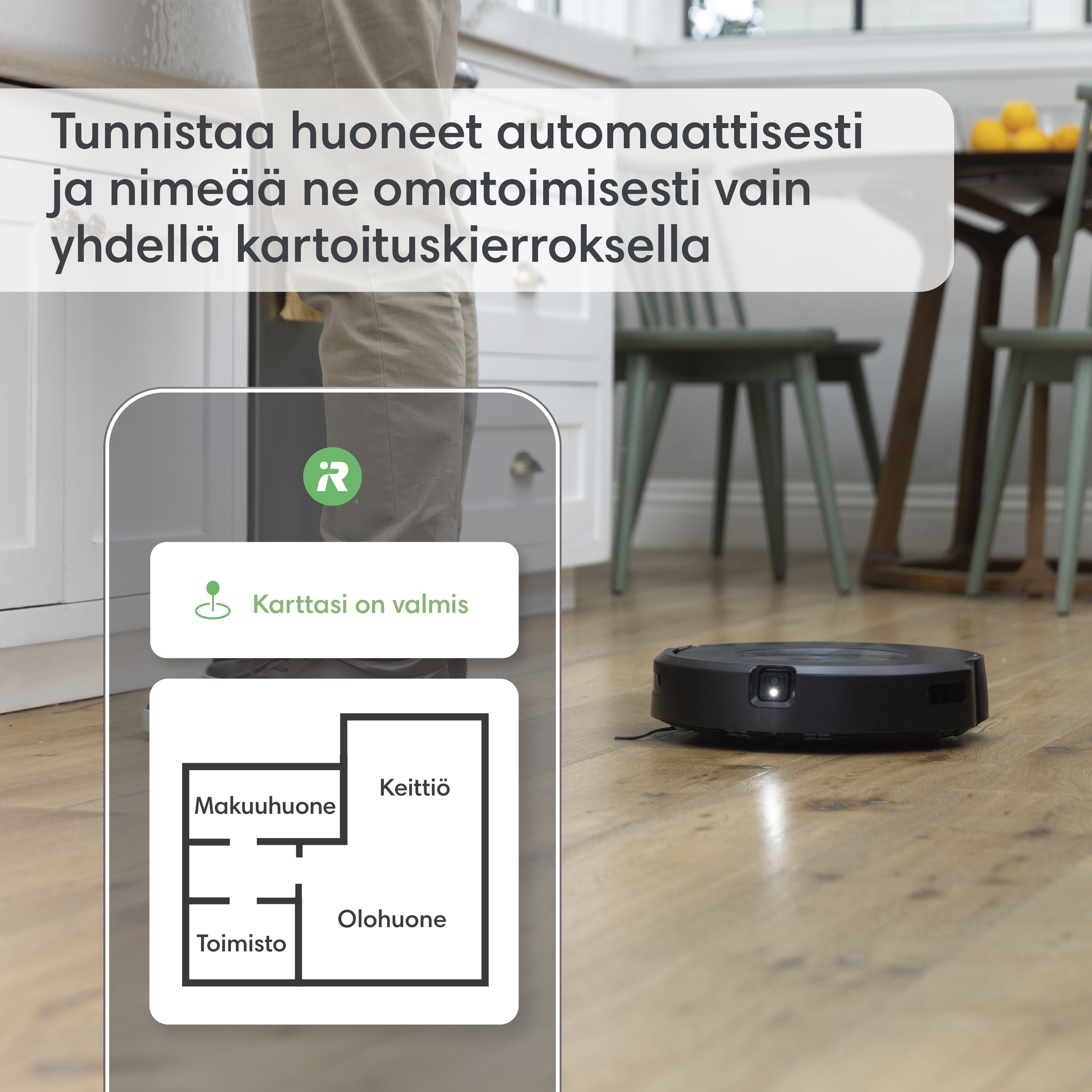 iRobot Roomba Combo j5 -robotti-imuri ja -moppi