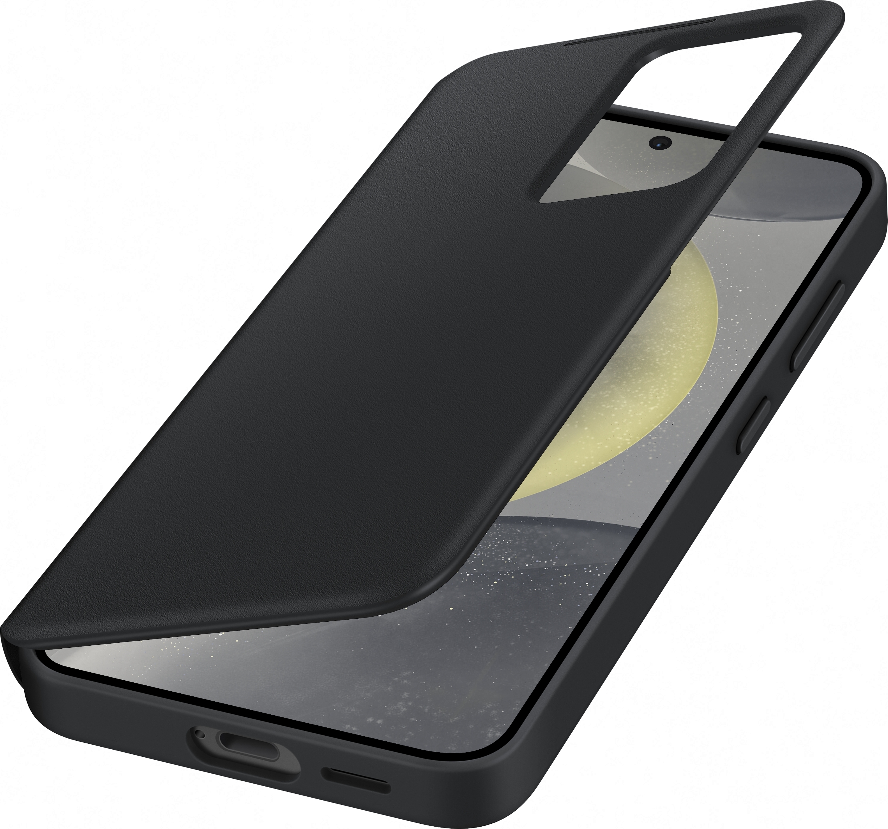 Samsung Galaxy S24 Smart View Wallet Cover -suojakotelo, musta