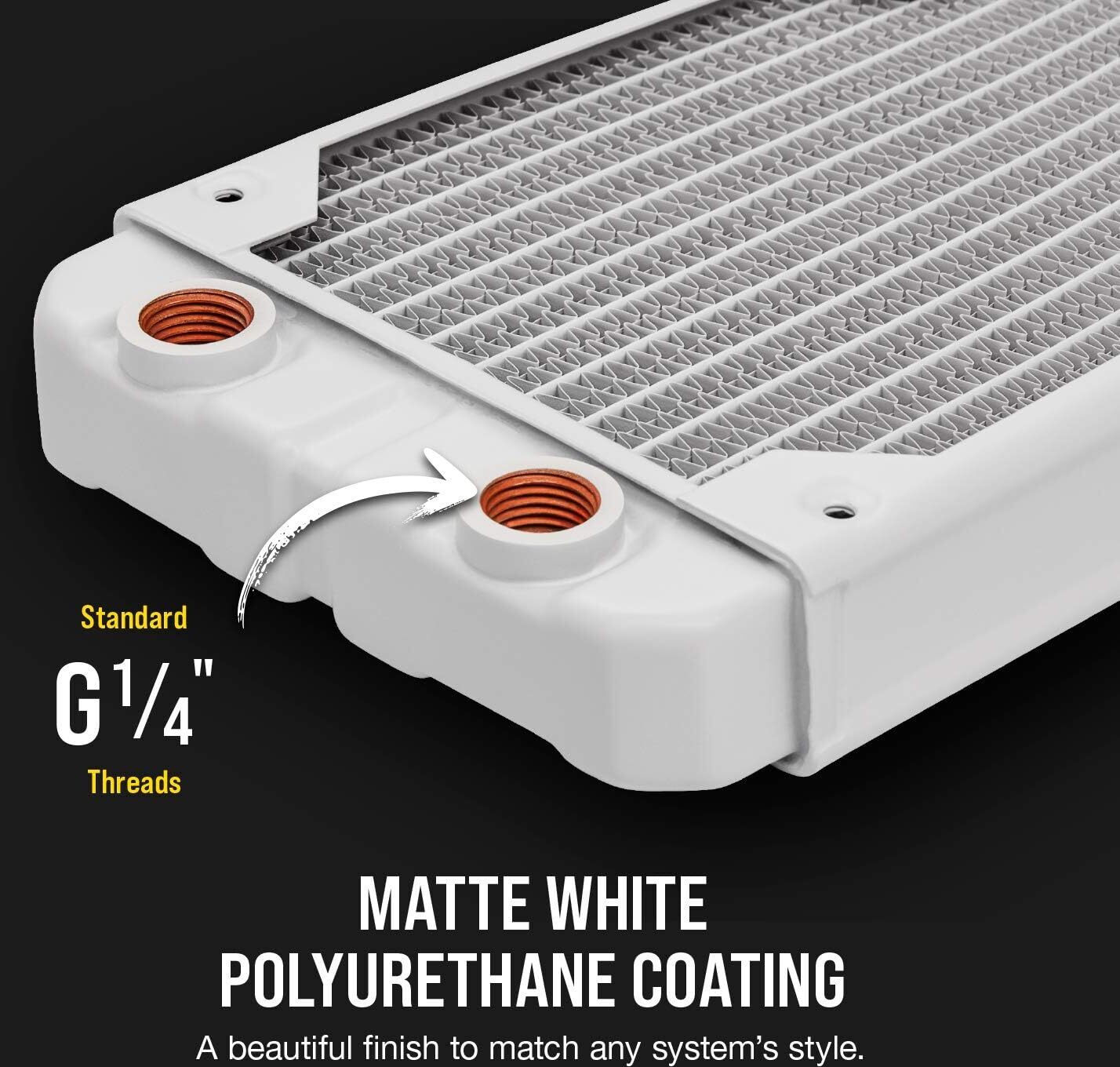Corsair Hydro X Series Radiator XR5 -jäähdytin, 240 mm, valkoinen