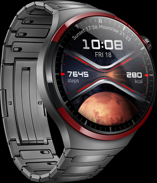 Huawei Watch 4 Pro LTE - Space Edition -älykello, 49 mm, titaaniranneke
