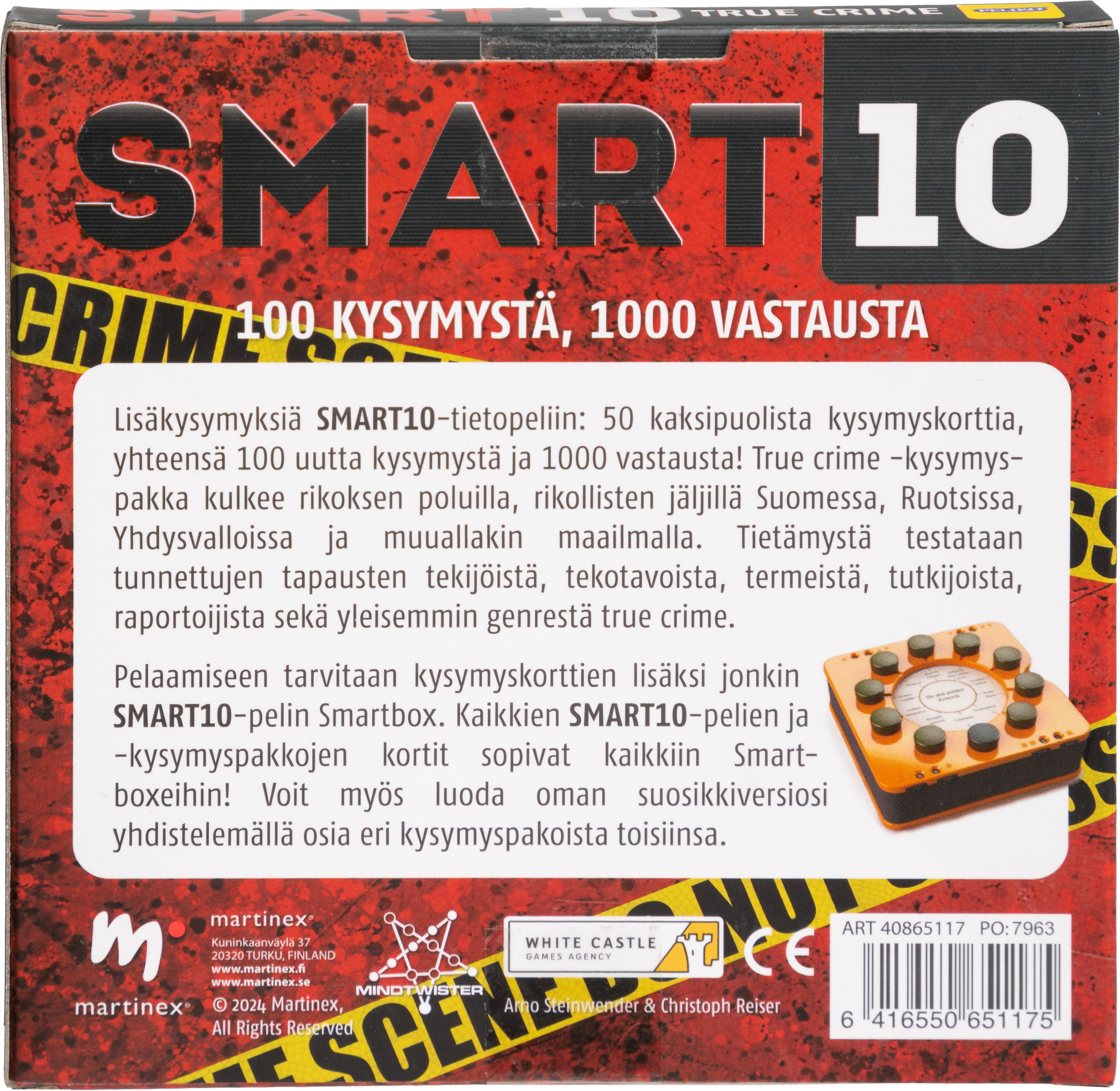 Smart10 -lisäkysymykset, true crime