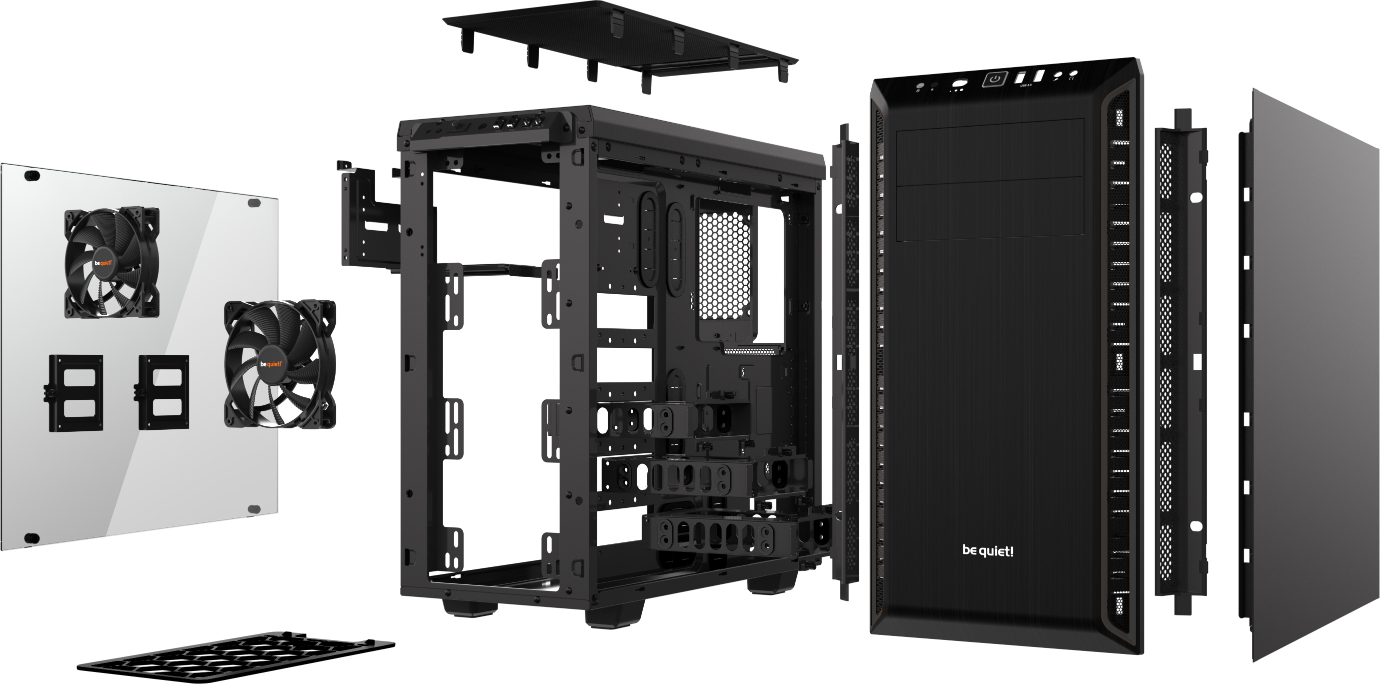 be quiet! Pure Base 500DX ATX-kotelo ikkunalla, musta