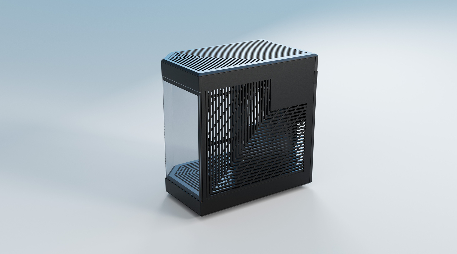 Hyte Y60 Black ATX-kotelo panoraamaikkunalla, musta