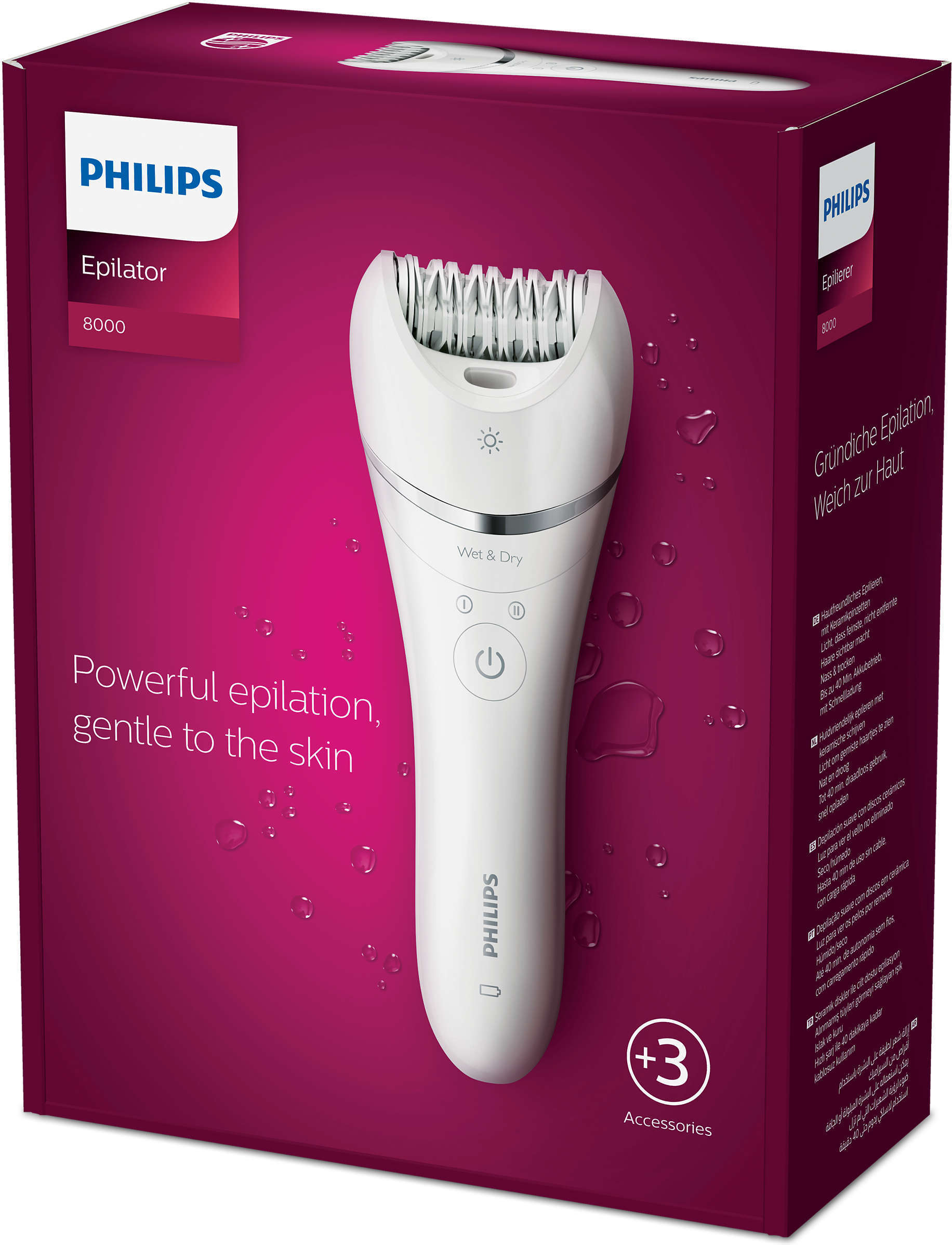 Philips Wet&Dry Series 8000 BRE700/00 -epilaattori