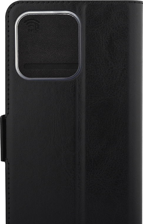 Wave BookCase -suojakotelo, Honor X8 5G / Honor X6 / Honor 70 Lite 5G, musta