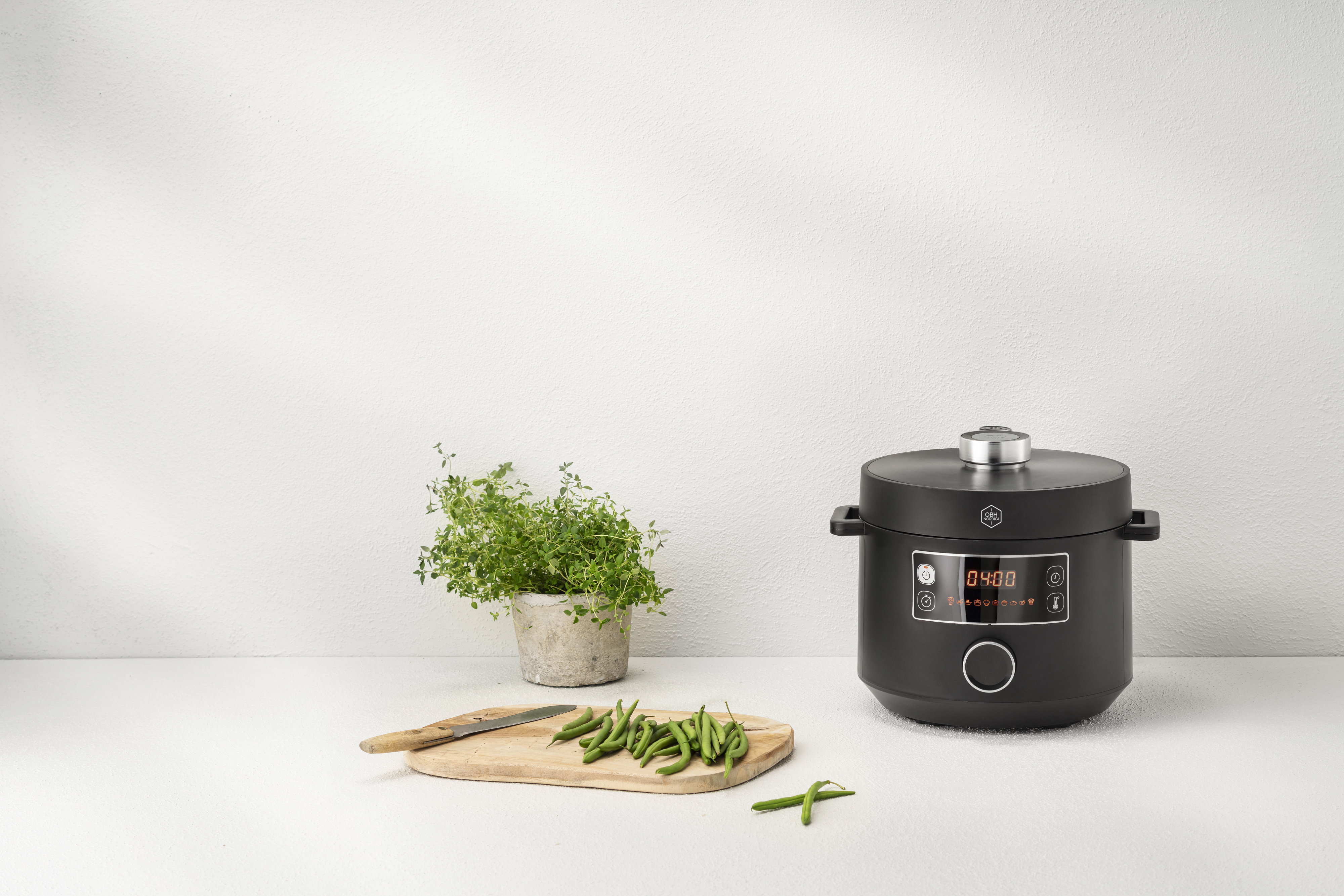 OBH Nordica Turbo Cuisine & Fry Multicooker QK7788S0 -monitoimi airfryer, 7,6 L