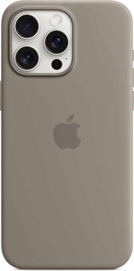 Apple iPhone 15 Pro Max silikonikuori MagSafella, savenruskea