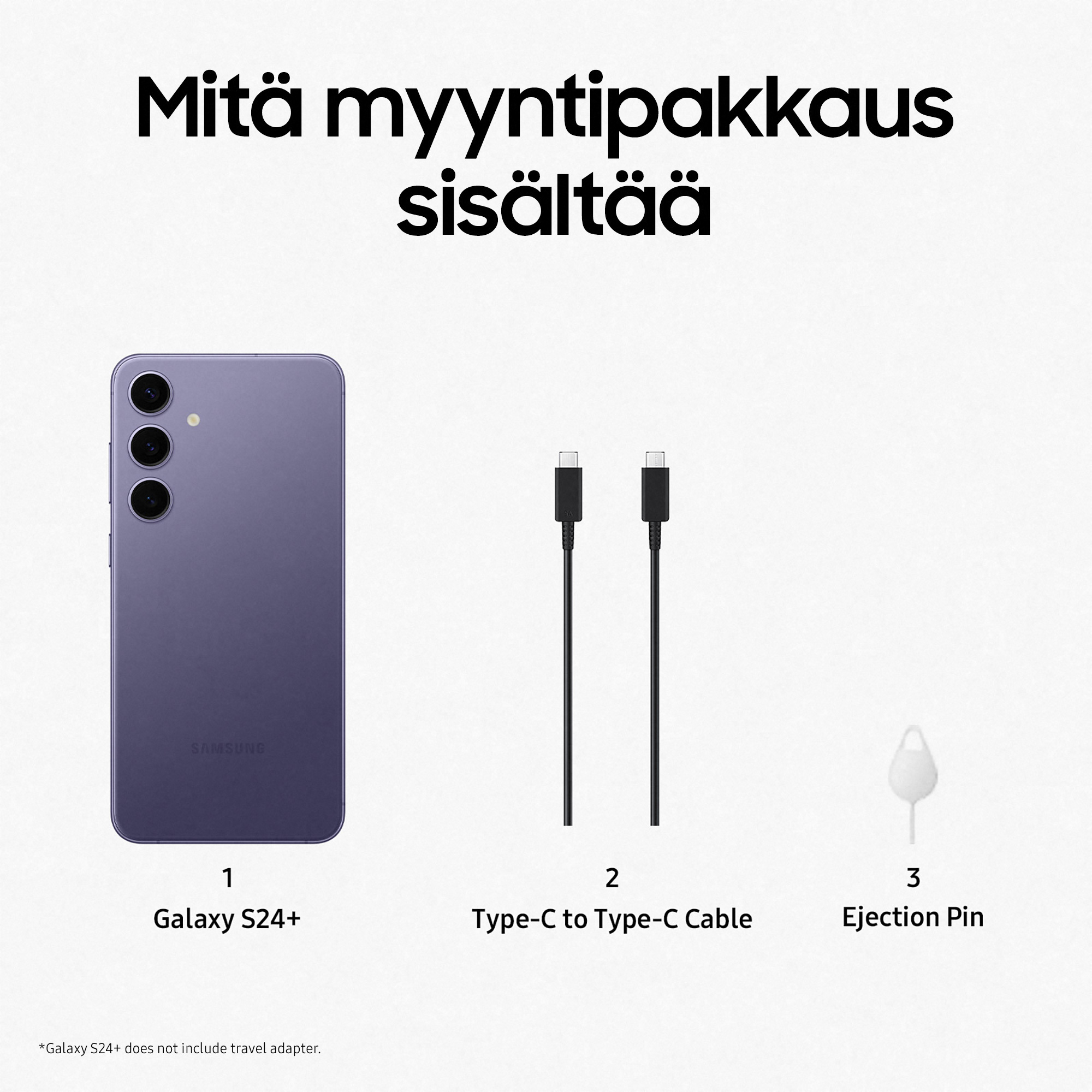 Samsung Galaxy S24+ 5G -puhelin, 512/12 Gt, Cobalt Violet 9 Samsung Galaxy S24+ 5G -puhelin, 512/12 Gt, Cobalt Violet - Image 9