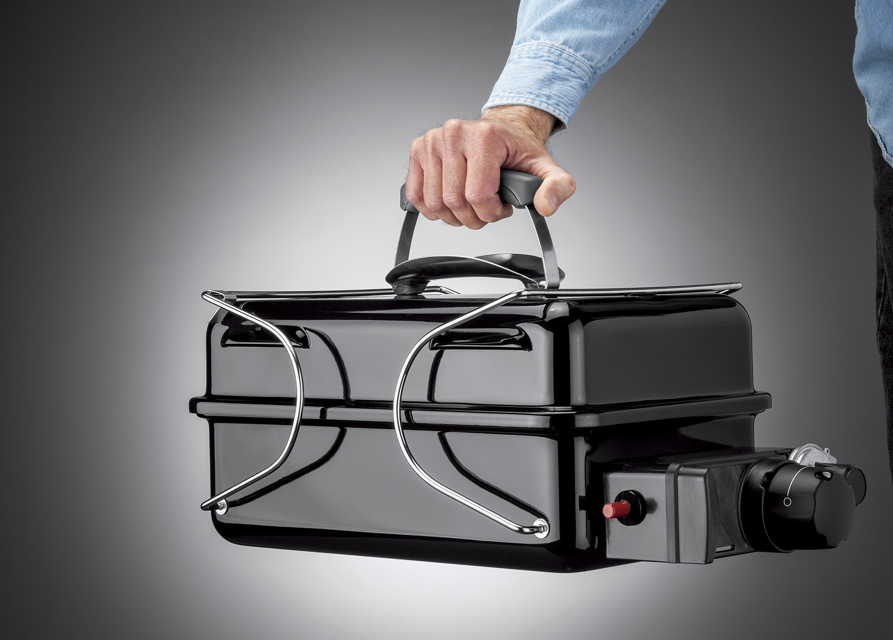 Weber Go-Anywhere -matkagrilli, kaasukäyttöinen, musta