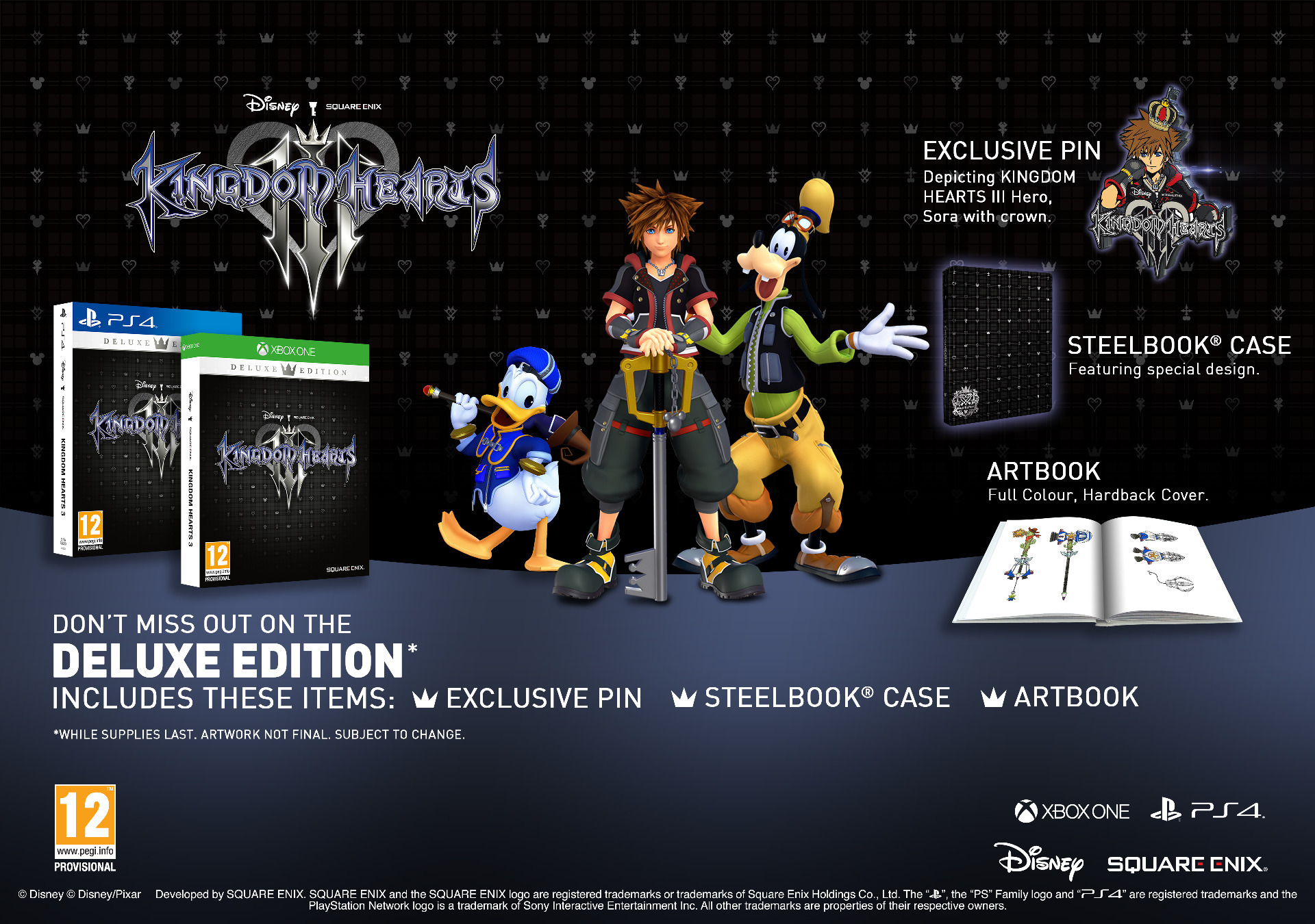 kingdom hearts 3 deluxe differences