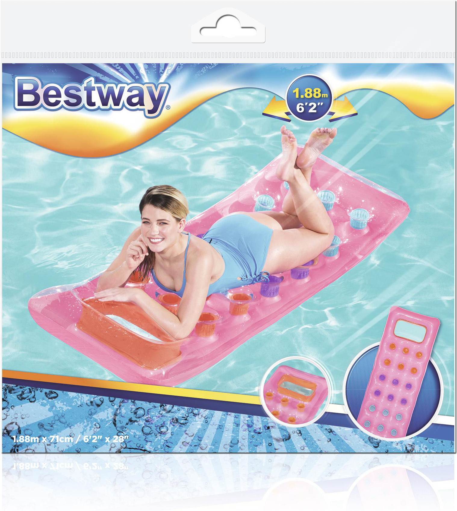 Bestway Fashion -uimapatja, 188 x 71 cm