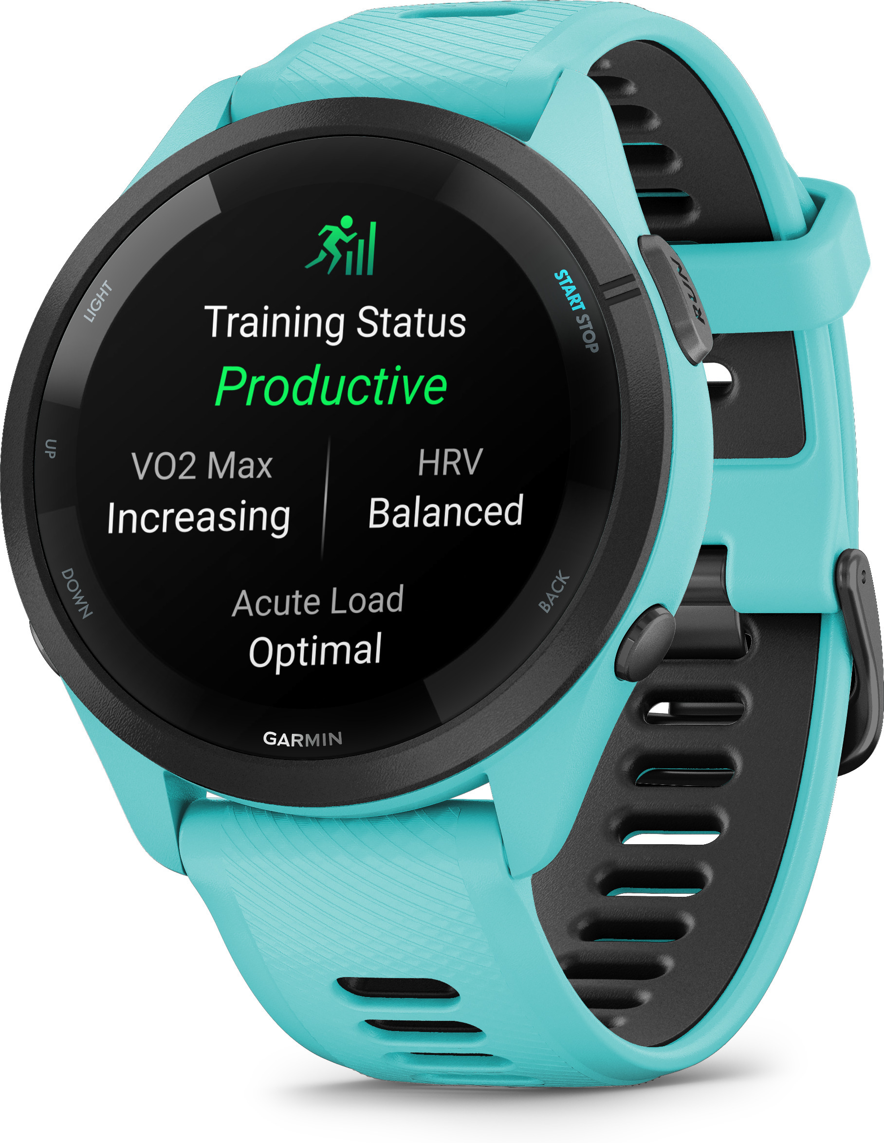 Garmin Forerunner 265 -urheilukello, turkoosi / musta