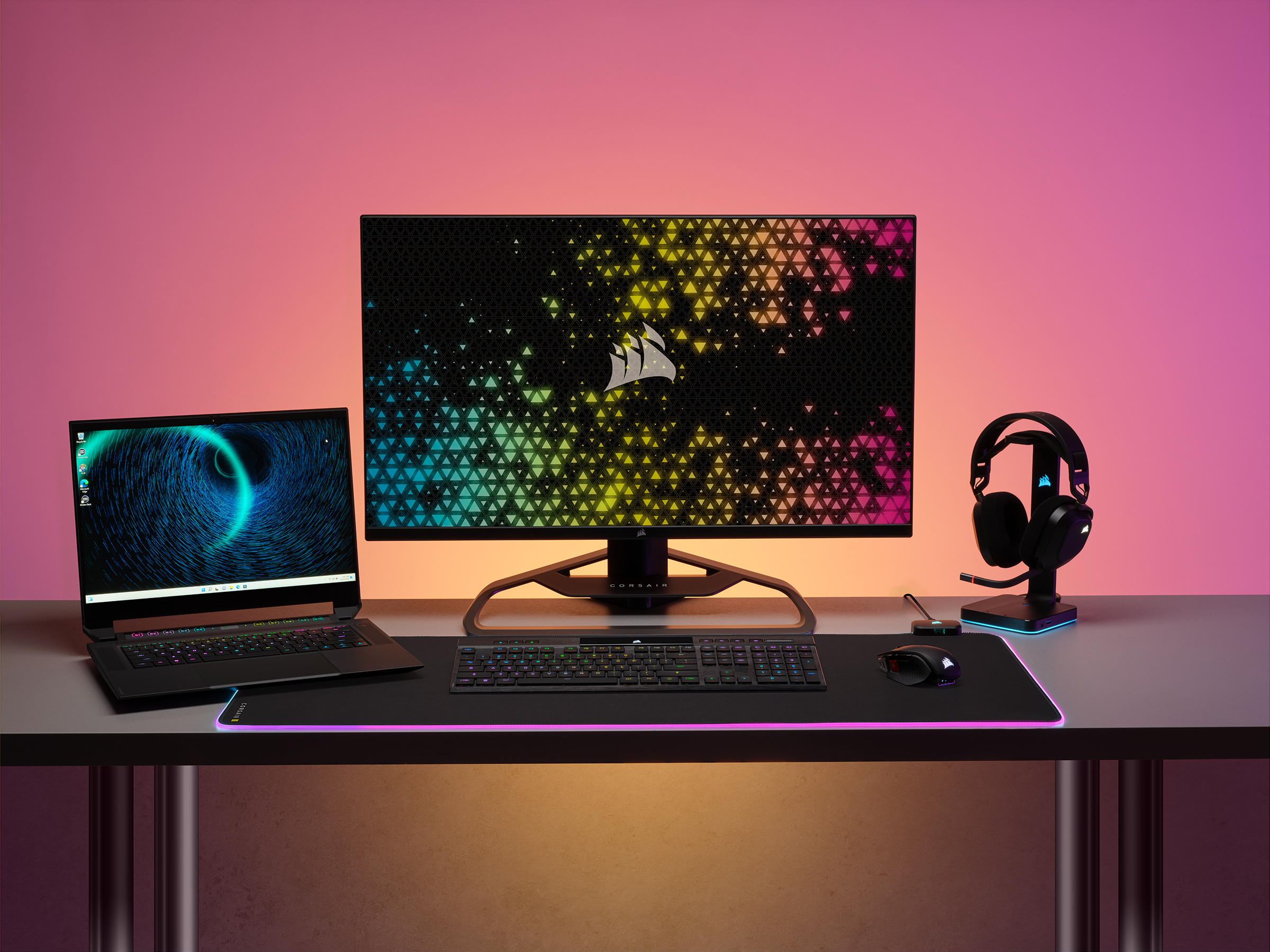 Corsair K100 AIR -pelinäppäimistö, CHERRY MX Ultra Low Profile –kytkimet, musta