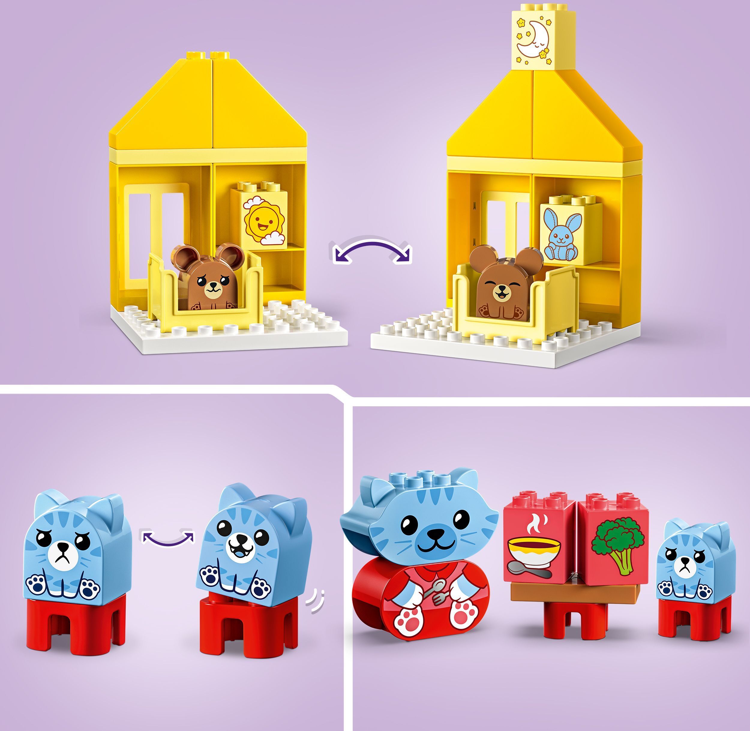 LEGO DUPLO My First 10414  - Päivätoimet: Ruokailu ja nukkumaanmeno