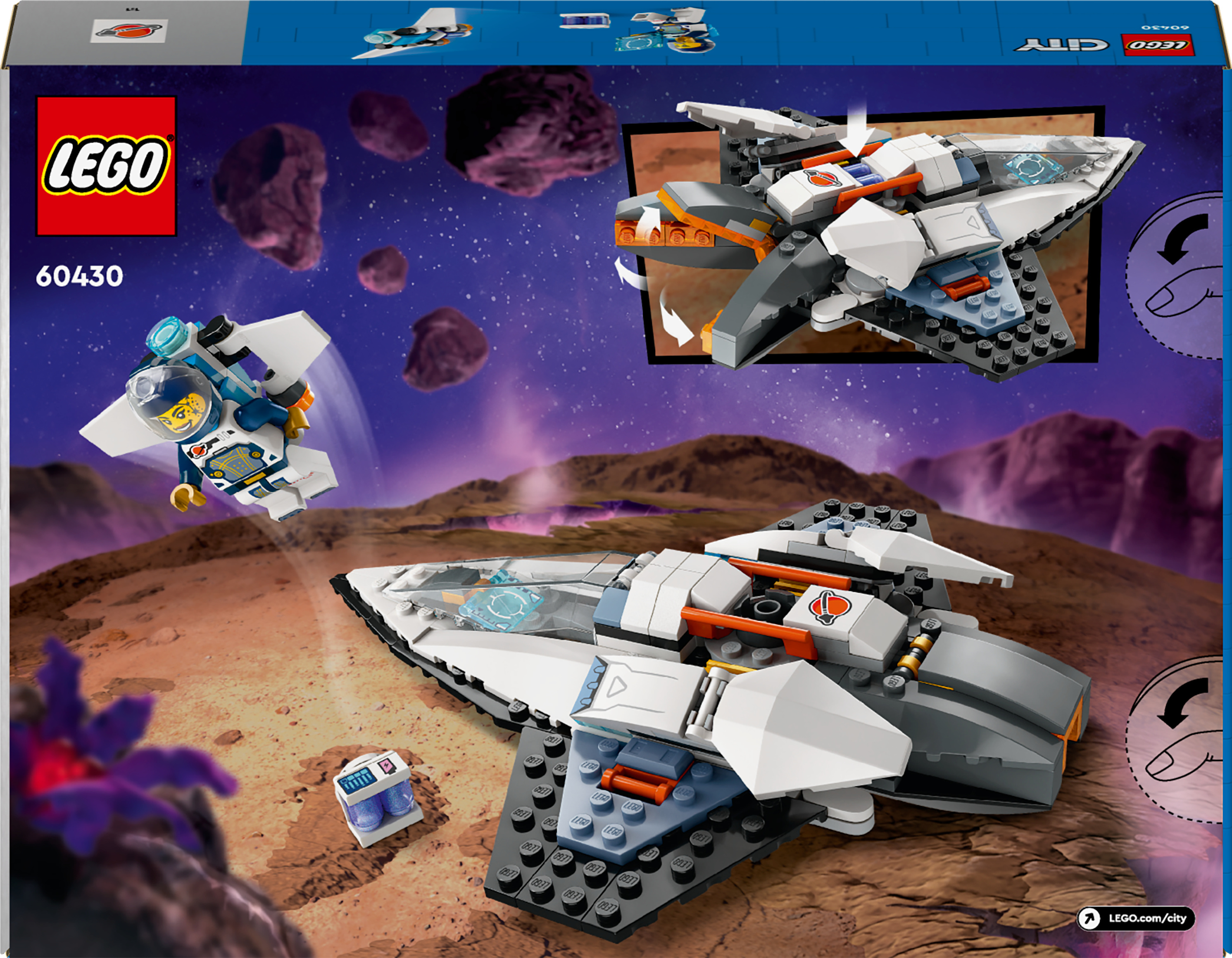LEGO City Space 60429  - Avaruusalus ja asteroidilöytö