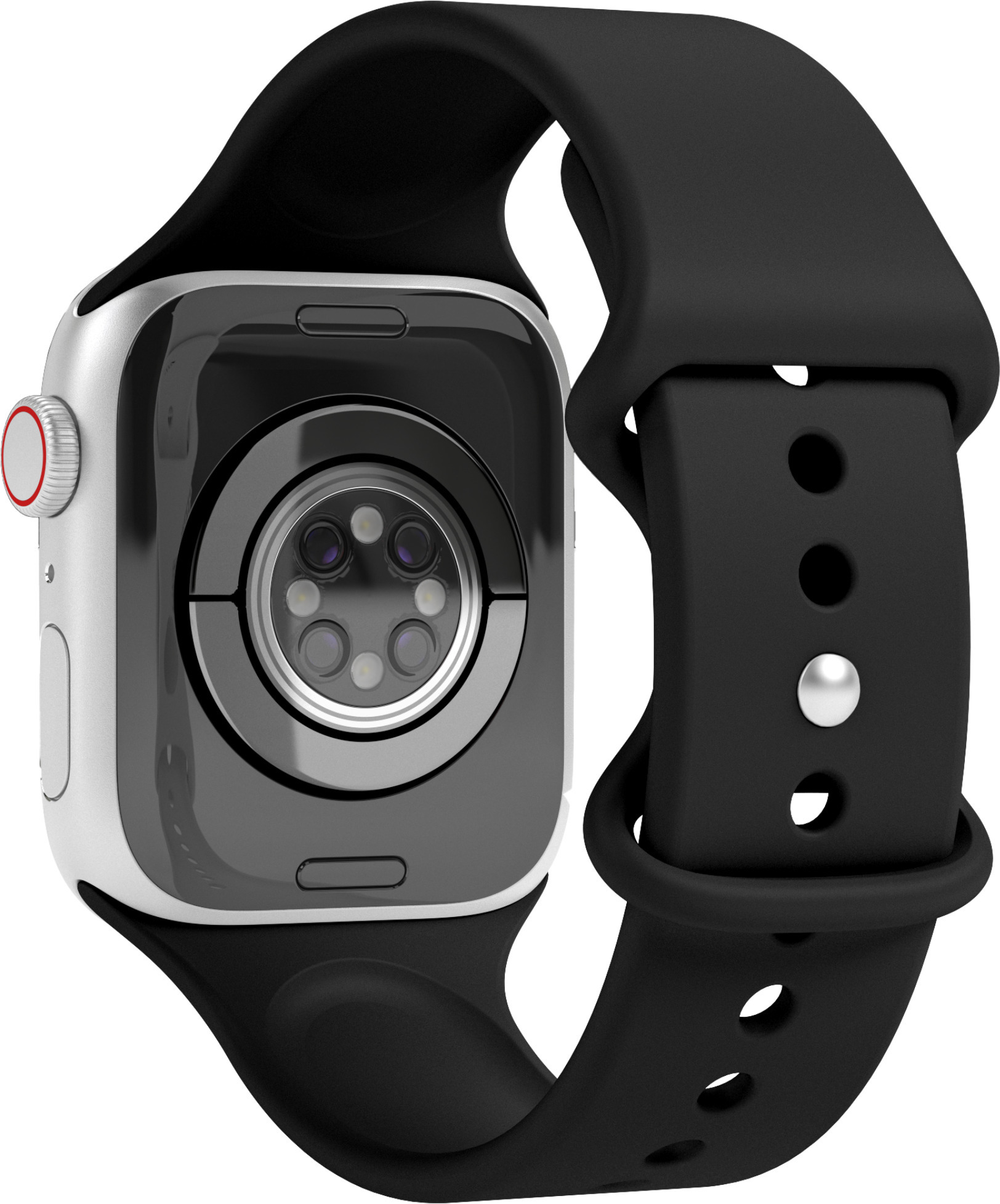 Vonmählen Classic Band -silikoniranneke, Apple Watch 42 / 44 / 45 / 49, valkoinen