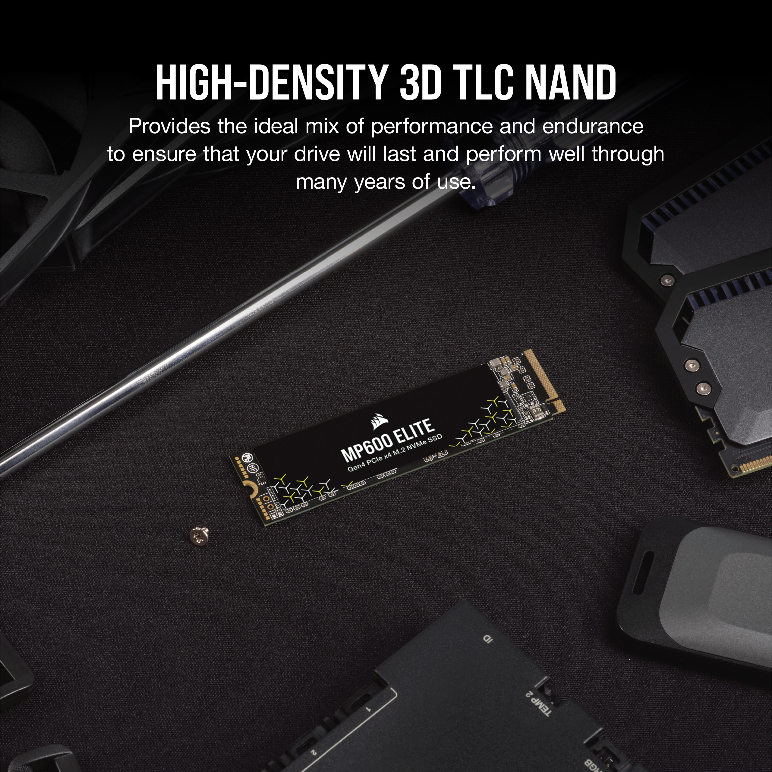 Corsair MP600 Elite 1 Tt M.2 NVMe -SSD-kovalevy