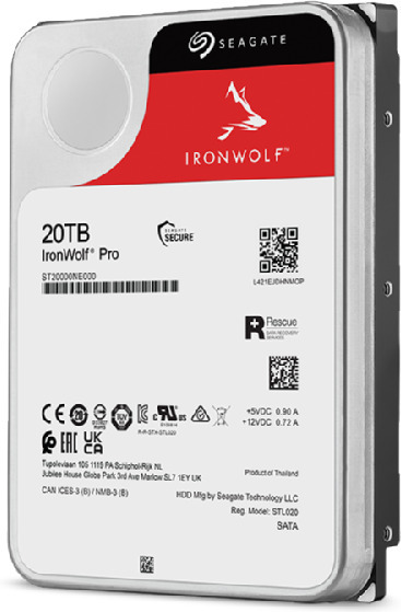 Seagate IRONWOLF PRO 20 Tt SATAIII 256 Mt 3,5" -kovalevy