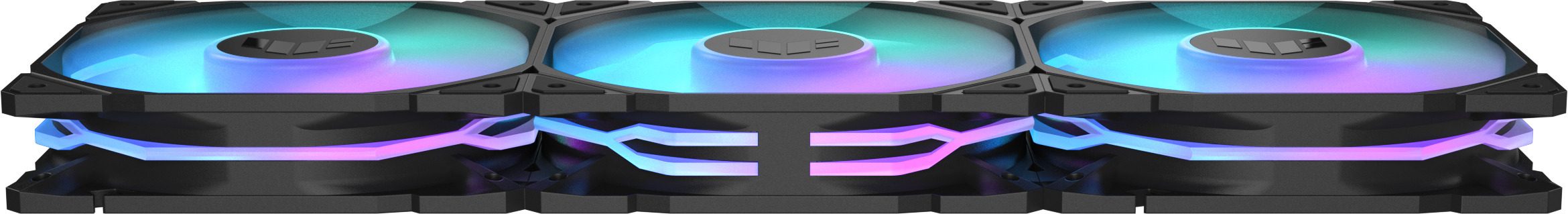 Asus TUF Gaming TR 120 ARGB Reverse PWM -tuuletin, 120 mm, musta, 3-pack