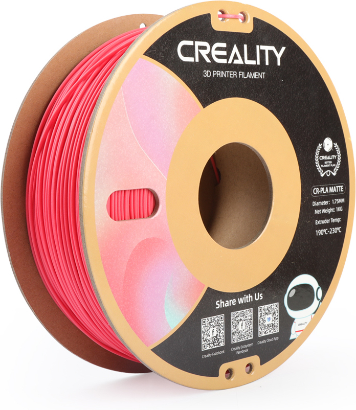 Creality CR-PLA Matte -filamentti 3D-tulostimeen, 1,75 mm, mattamusta
