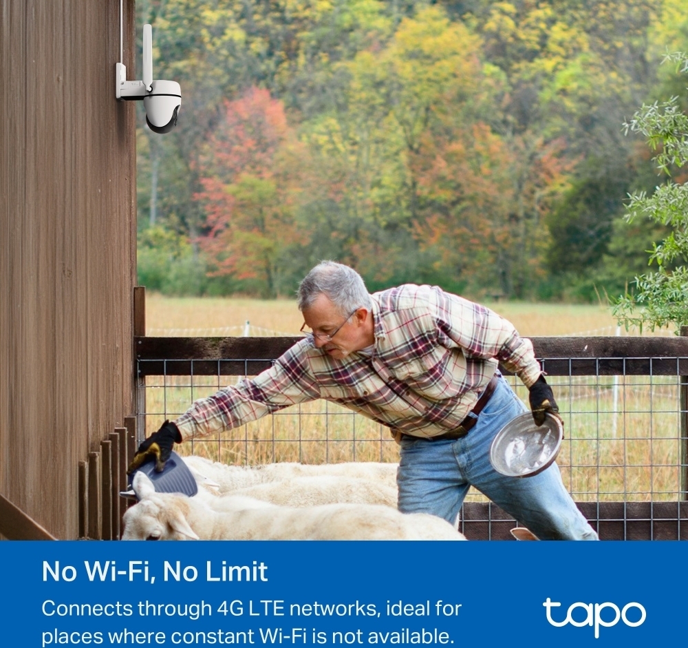TP-LINK Tapo C501GW -valvontakamera ulkokäyttöön, 4G/LTE
