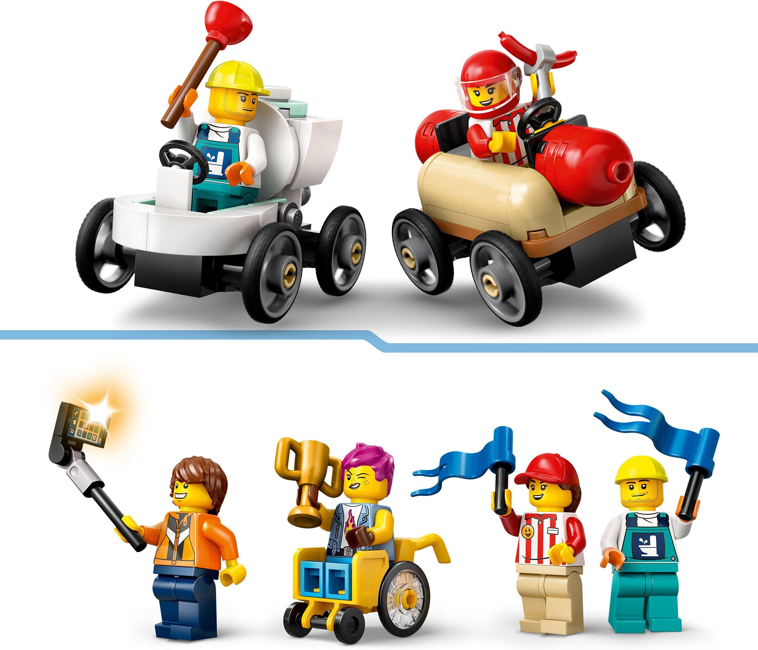 LEGO City 60460 – Ei rajoja: Kilpa-autojen ramppirata