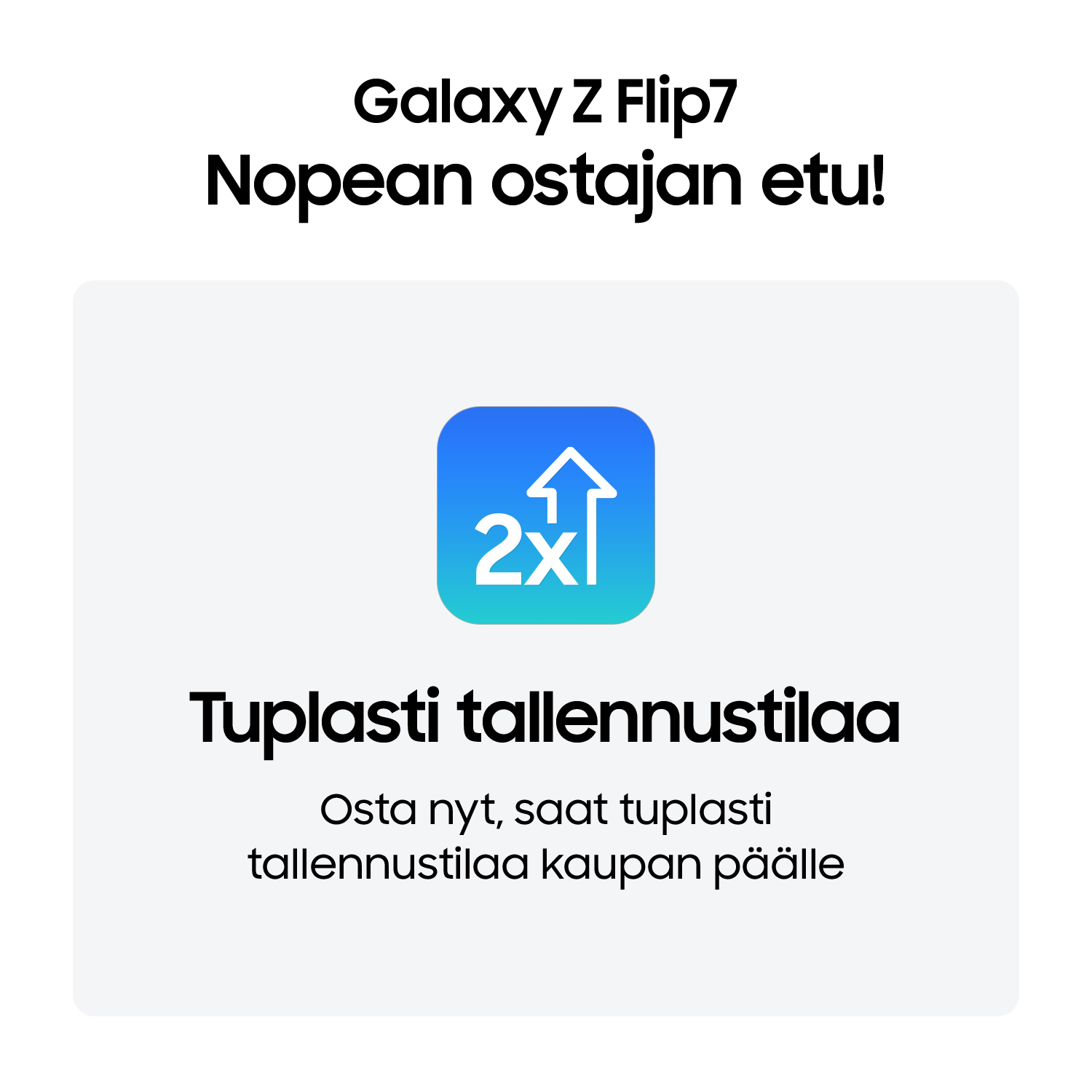 Samsung Z Fold7 Silicone Case suojakotelo, musta