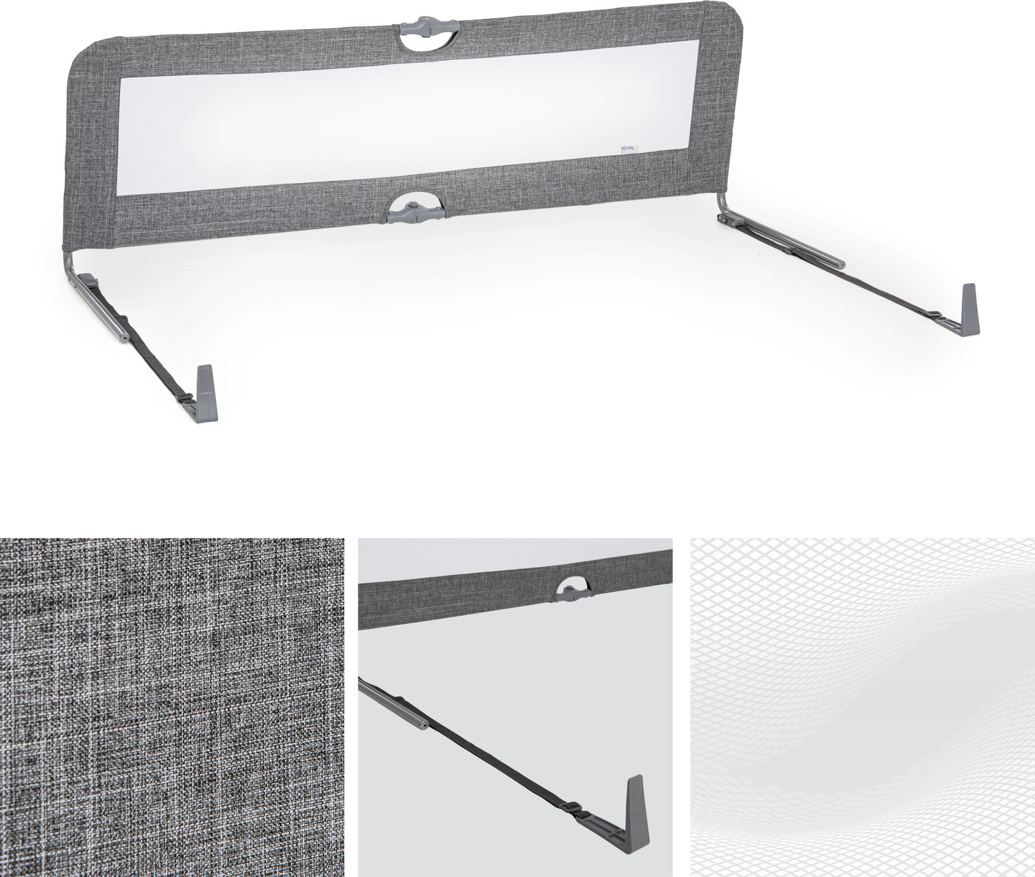 Hauck Sleep'n Safe Plus XL -turvalaita, Melange Grey