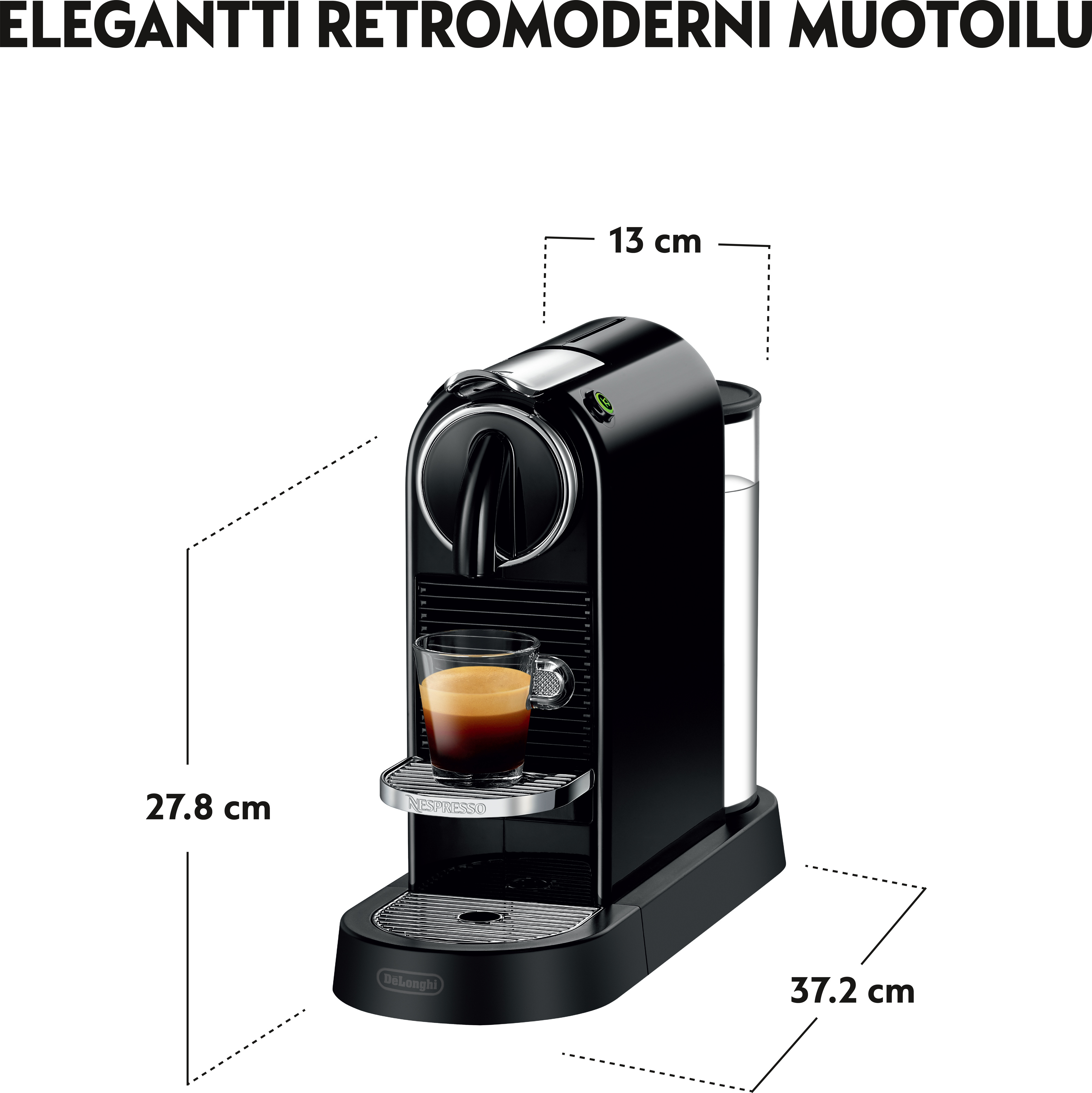 Nespresso Citiz -kapselikeitin, musta