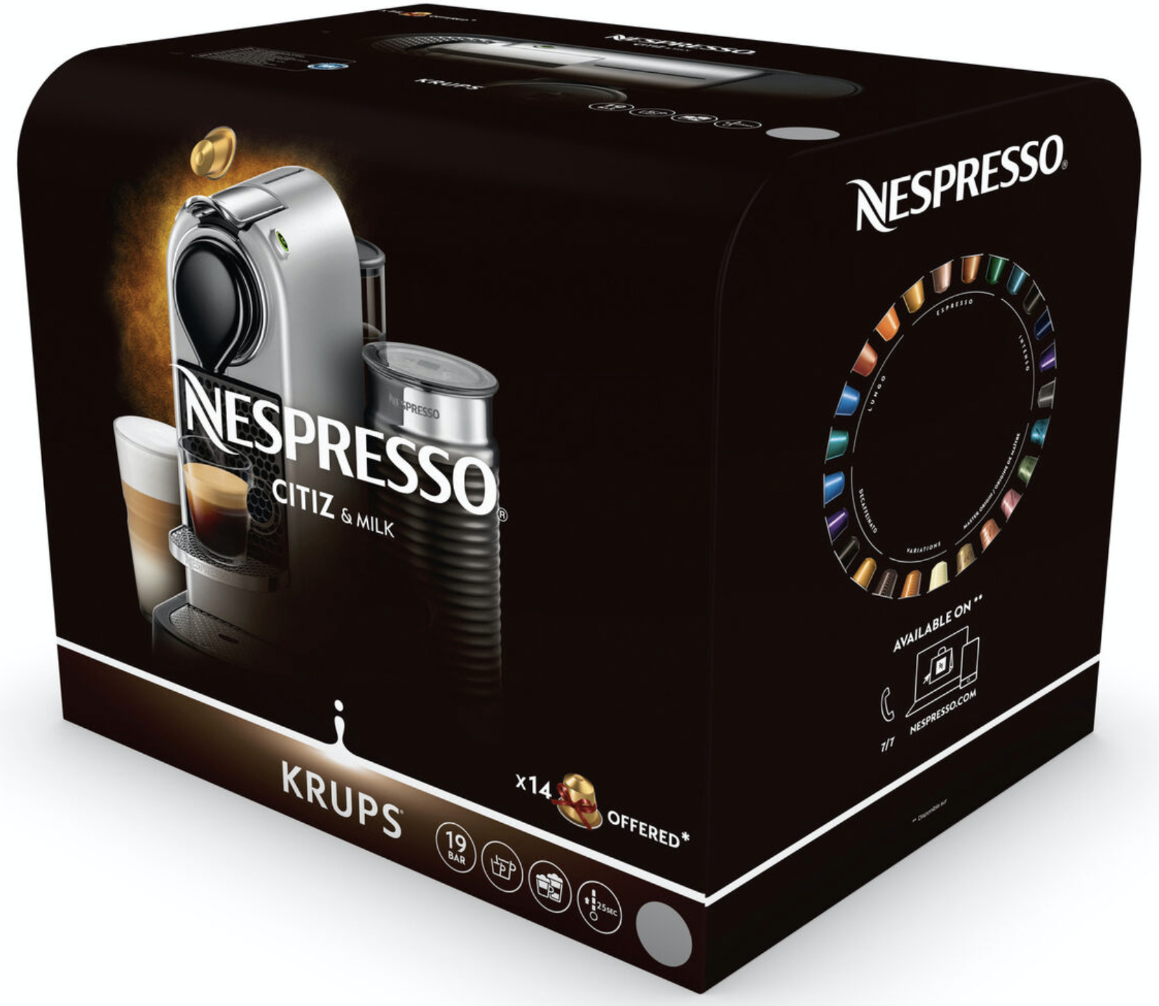 Nespresso Citiz & Milk -kapselikeitin, punainen