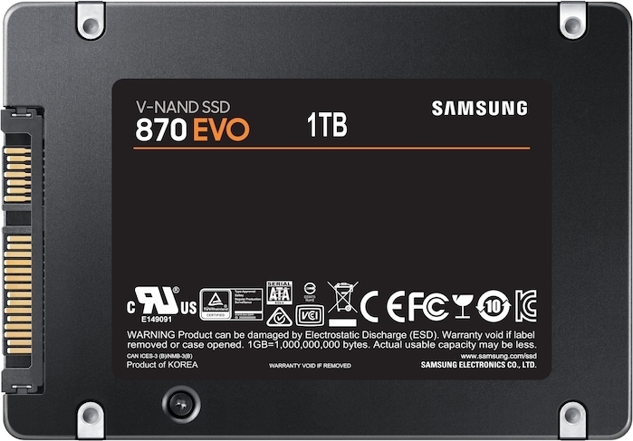 Samsung 870 EVO SSD 500 Gt 2,5" SATA3 -SSD-kovalevy