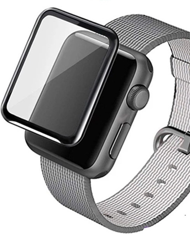 Wave 3D PMMA -näytönsuoja, Apple Watch 38 mm, musta