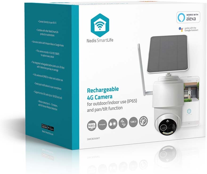 Nedis SmartLife SIMCBO50WT valvontakamera, ulkokäyttöön