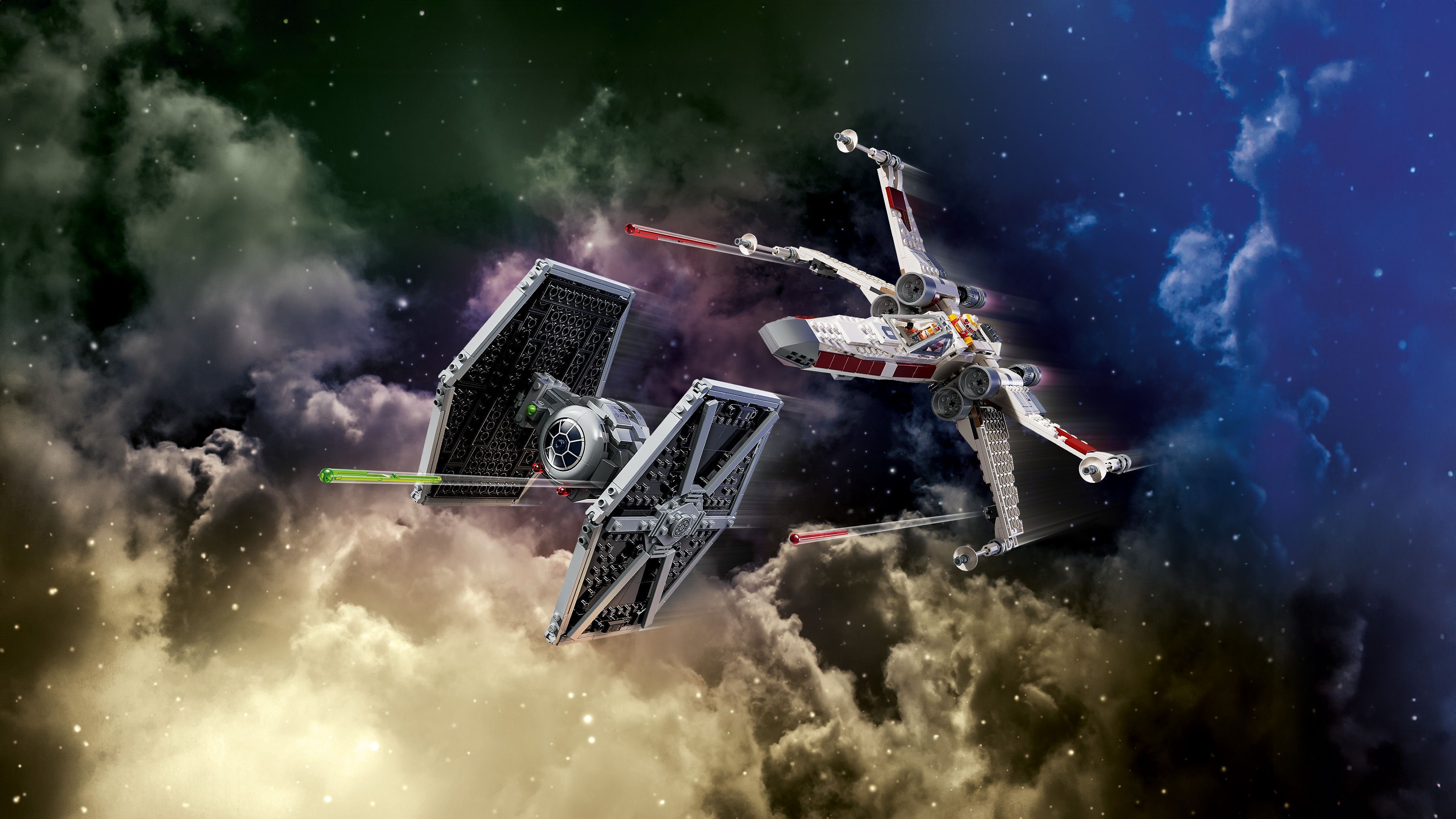LEGO Star Wars 75393 - TIE-hävittäjä ja X-Wing – yhdistelmämalli
