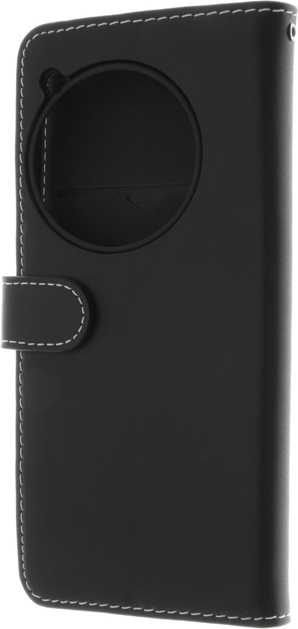 Insmat Exclusive Flip Case -lompakkokotelo, OnePlus 12R, musta
