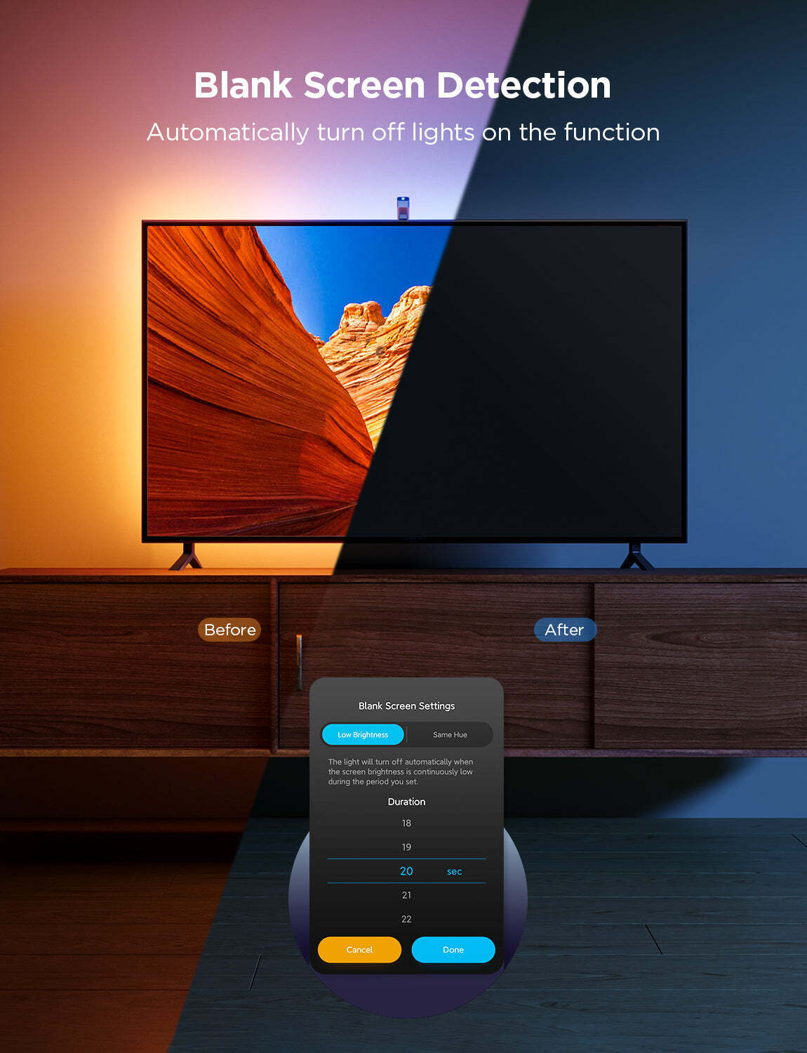 Govee TV Backlight 3 Lite -LED-valonauha, 55 - 65" televisioille