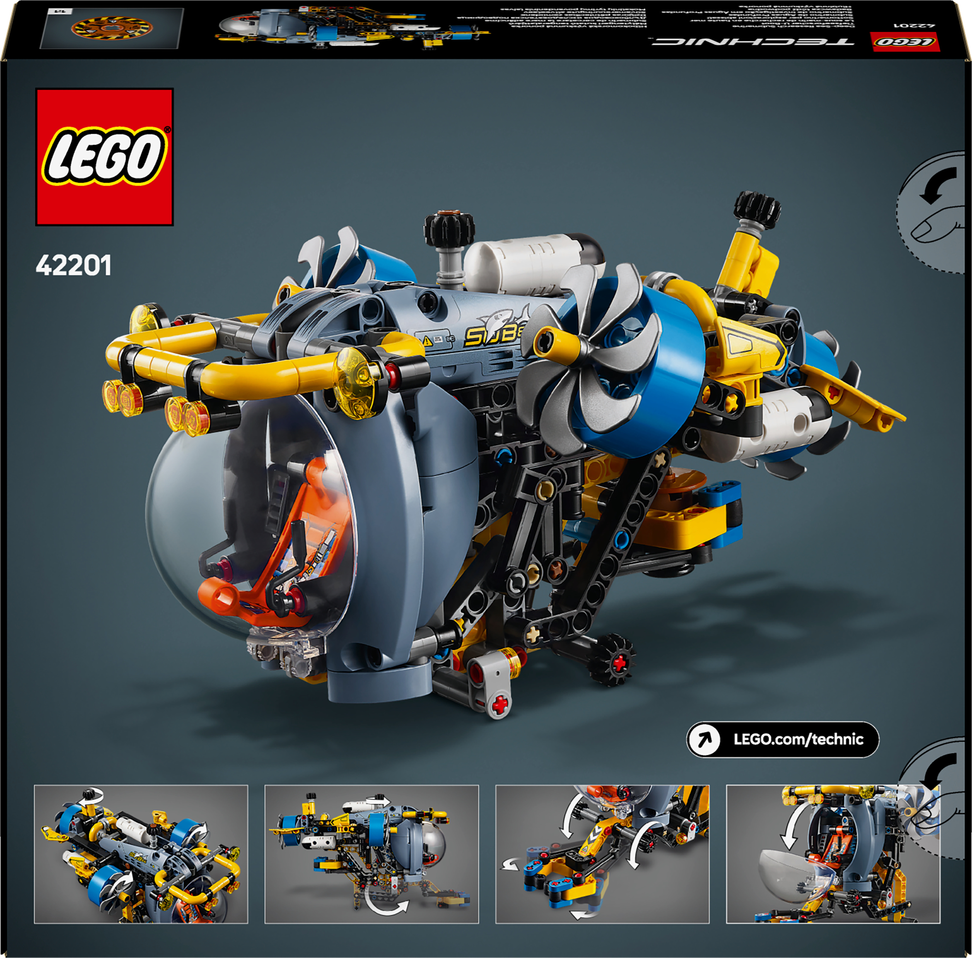 LEGO Technic 42201 – Syvänmeren tutkimussukellusvene