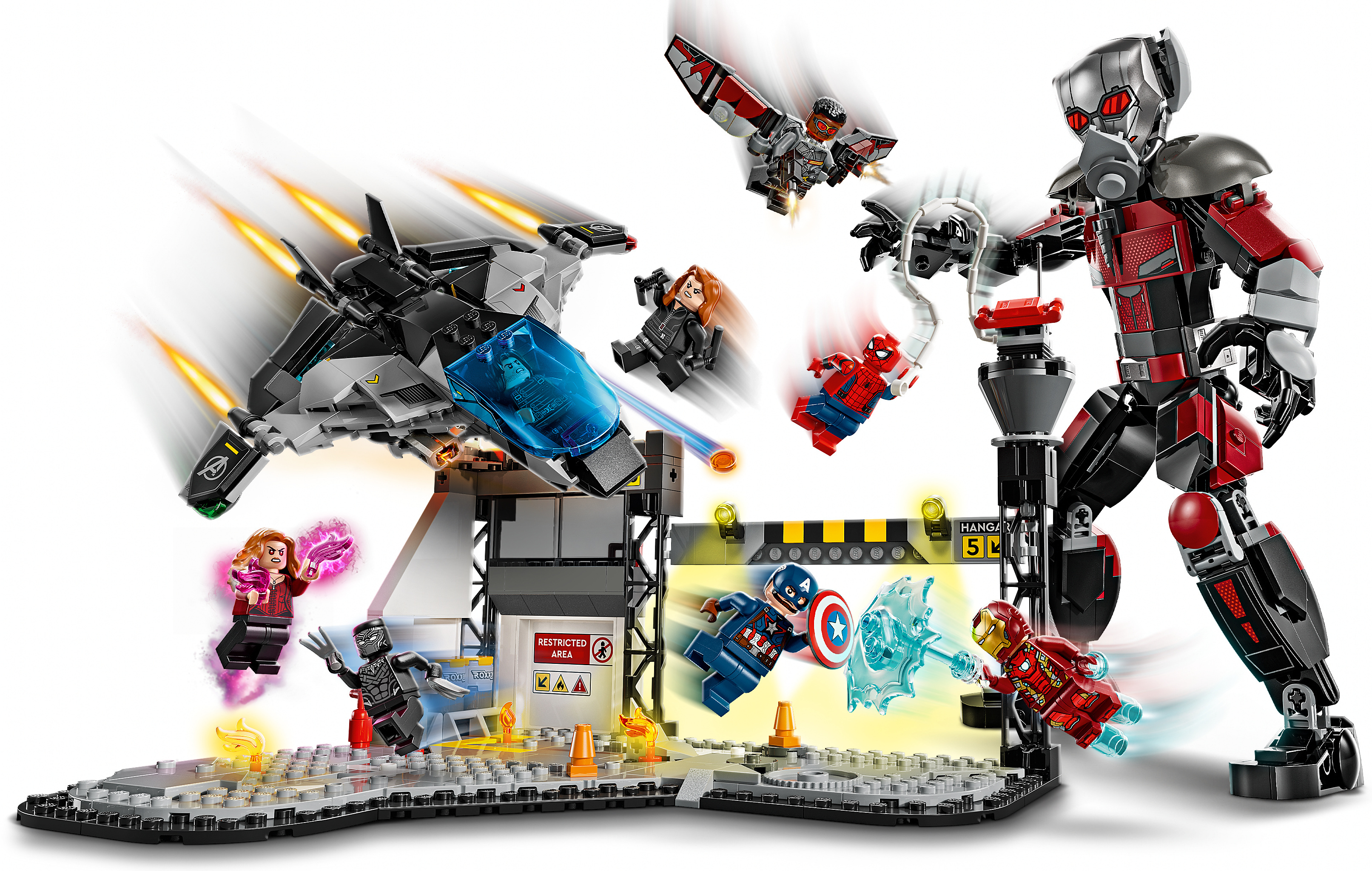 LEGO Super Heroes Marvel 76314 – Captain America: Civil War Toimintataistelu