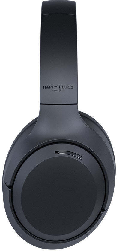Happy Plugs Play Lite sankakuulokkeet FM-radiolla, musta