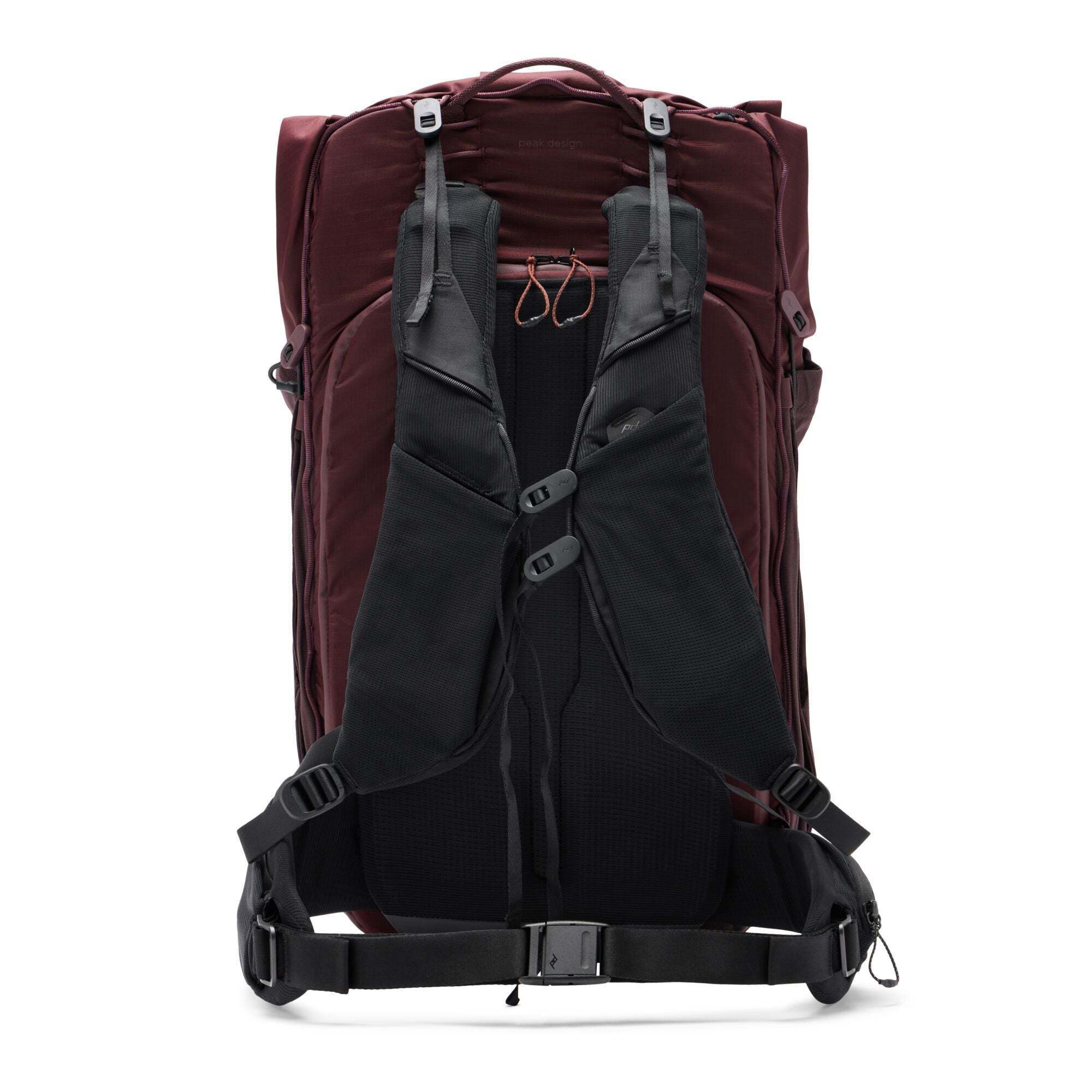 Peak Design Outdoor Backpack 45L -reppu, punainen kuunpimennys
