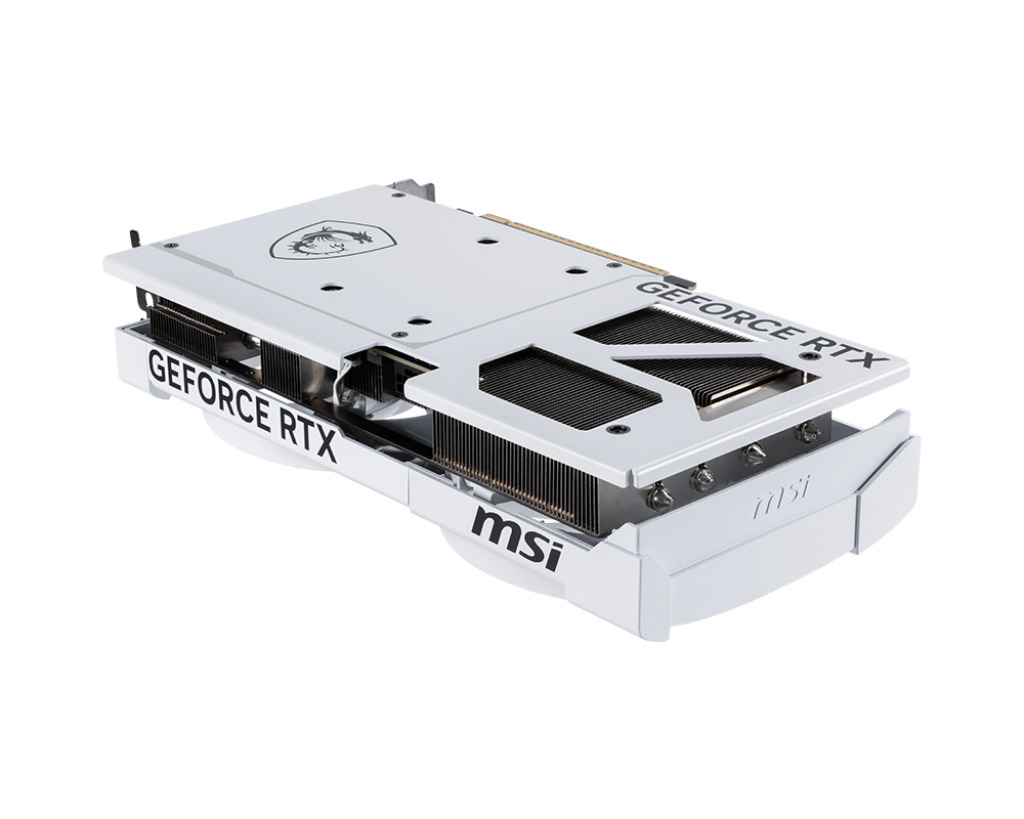 MSI GeForce RTX 5070 12G VENTUS 2X OC WHITE näytönohjain, valkoinen