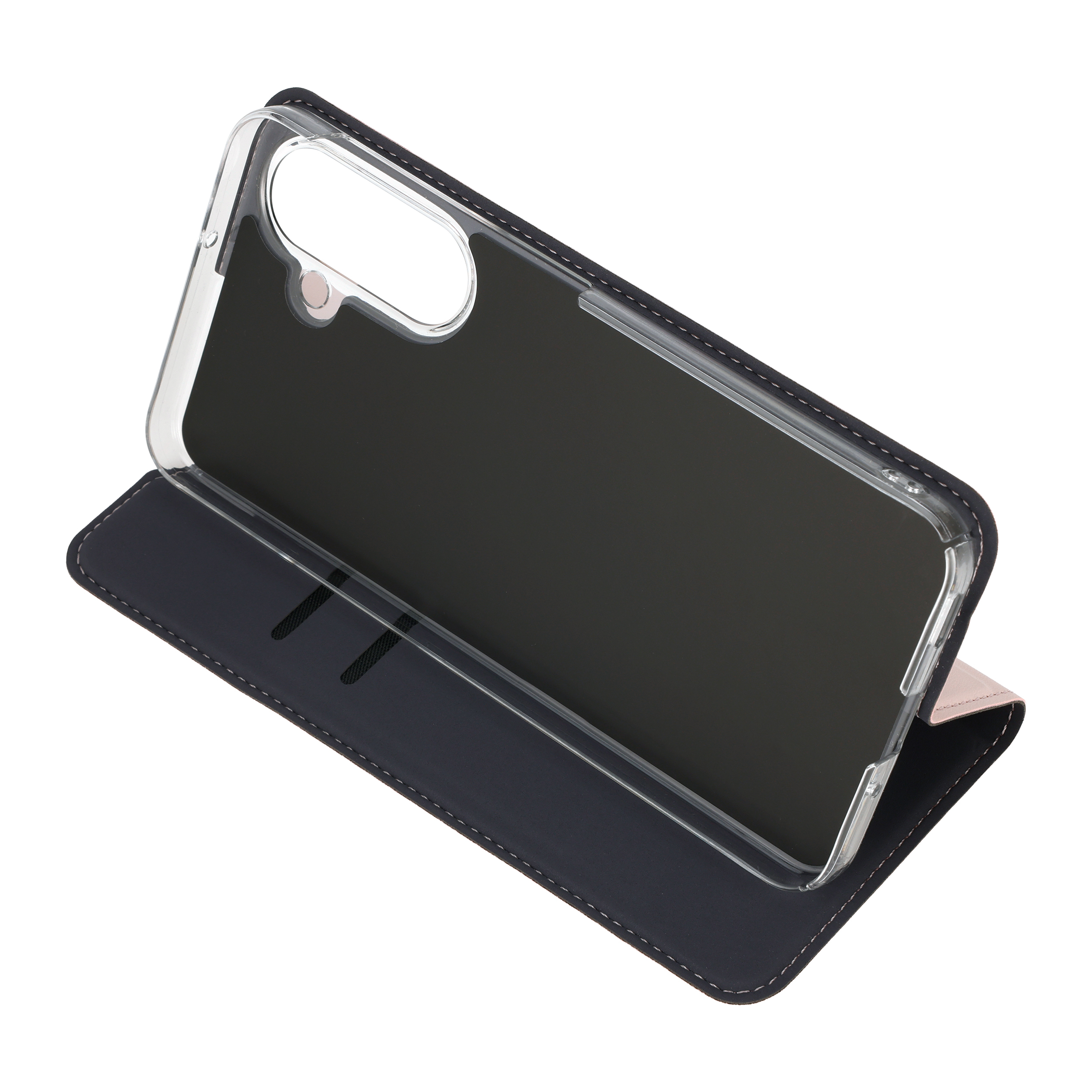 FoneKit BookCase suojakotelo, Samsung Galaxy S25 FE, vaaleanpunainen