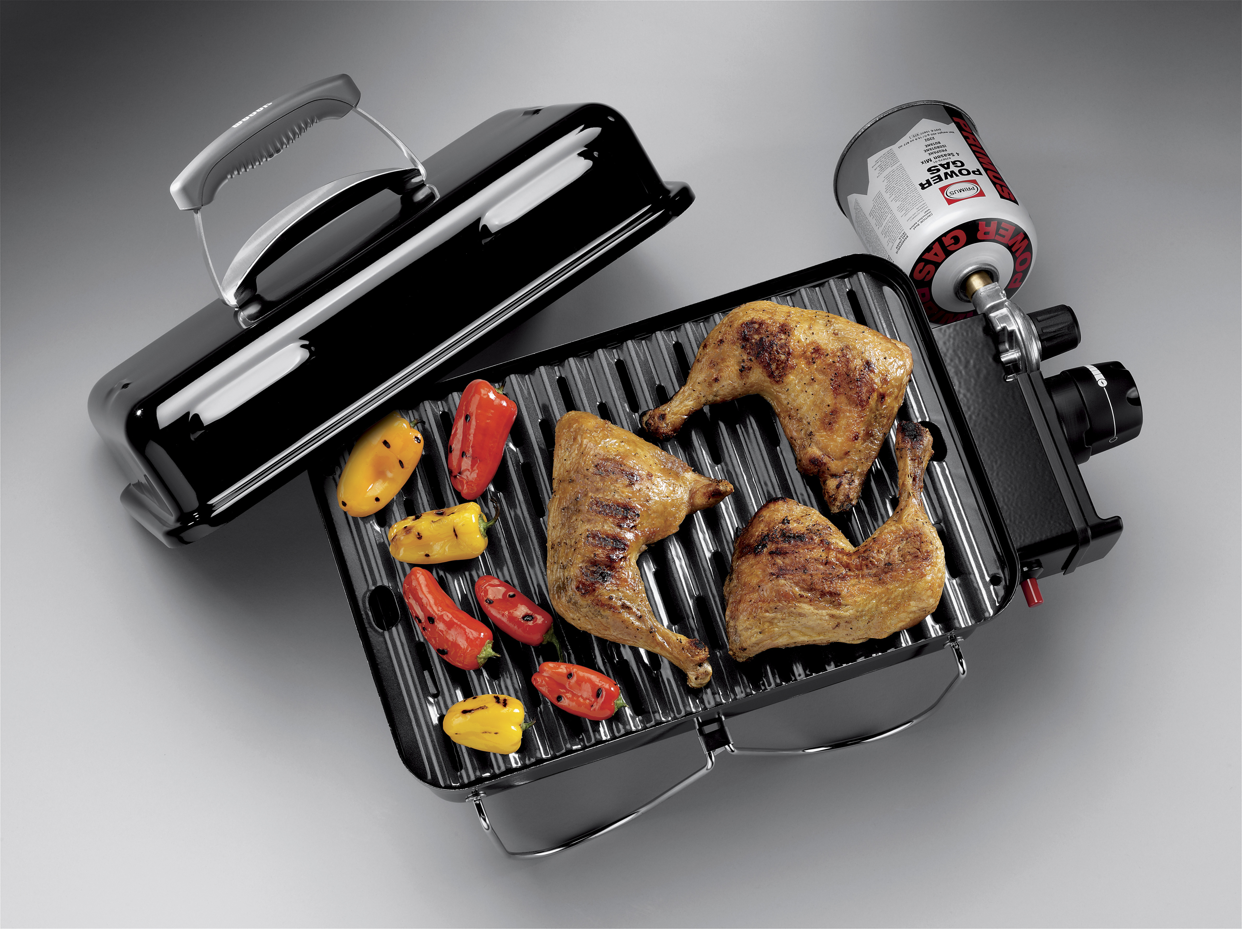 Weber Go-Anywhere -matkagrilli, kaasukäyttöinen, musta